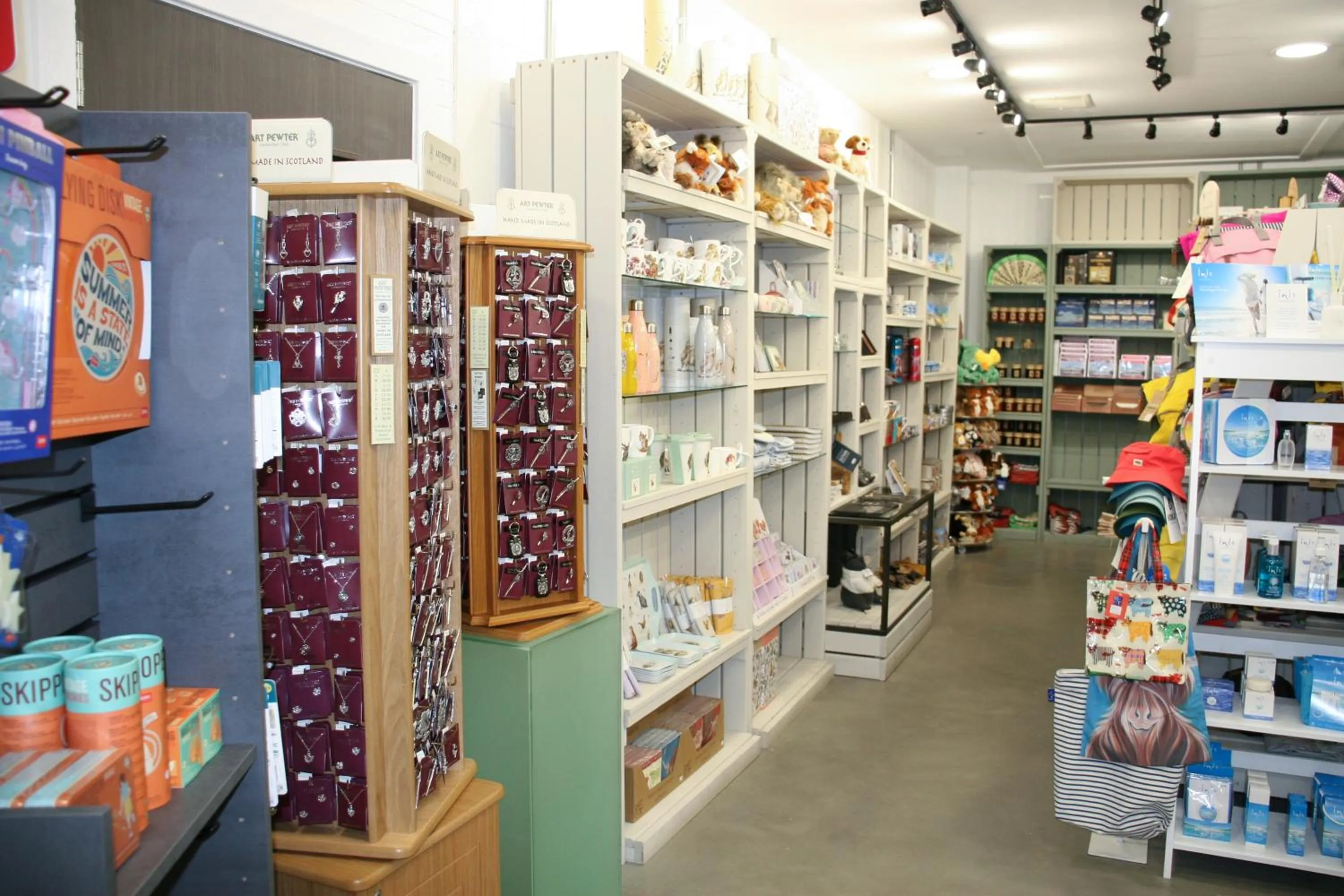 On-site shops in The Base Camp Hotel, Nevis Range