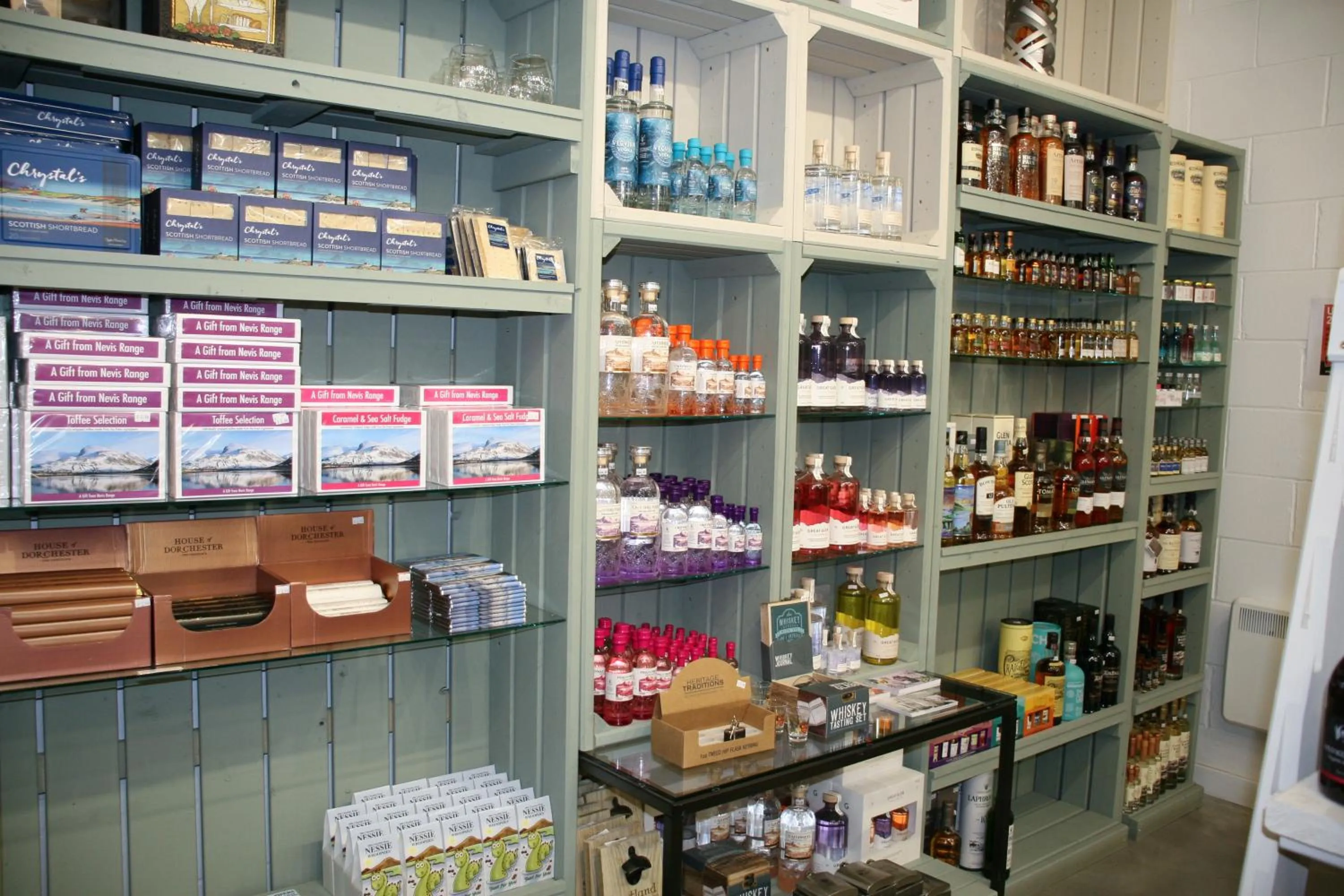 On-site shops in The Base Camp Hotel, Nevis Range