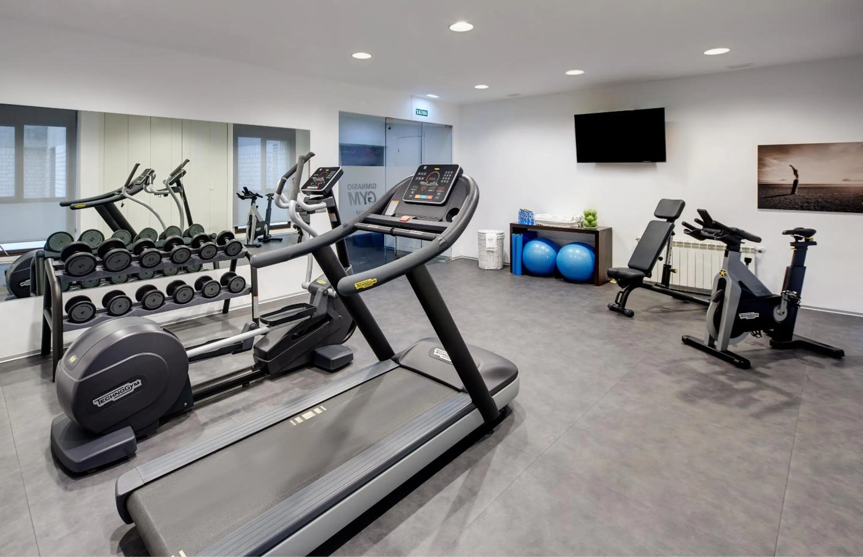 Fitness centre/facilities in Sercotel Gran Hotel Zurbarán