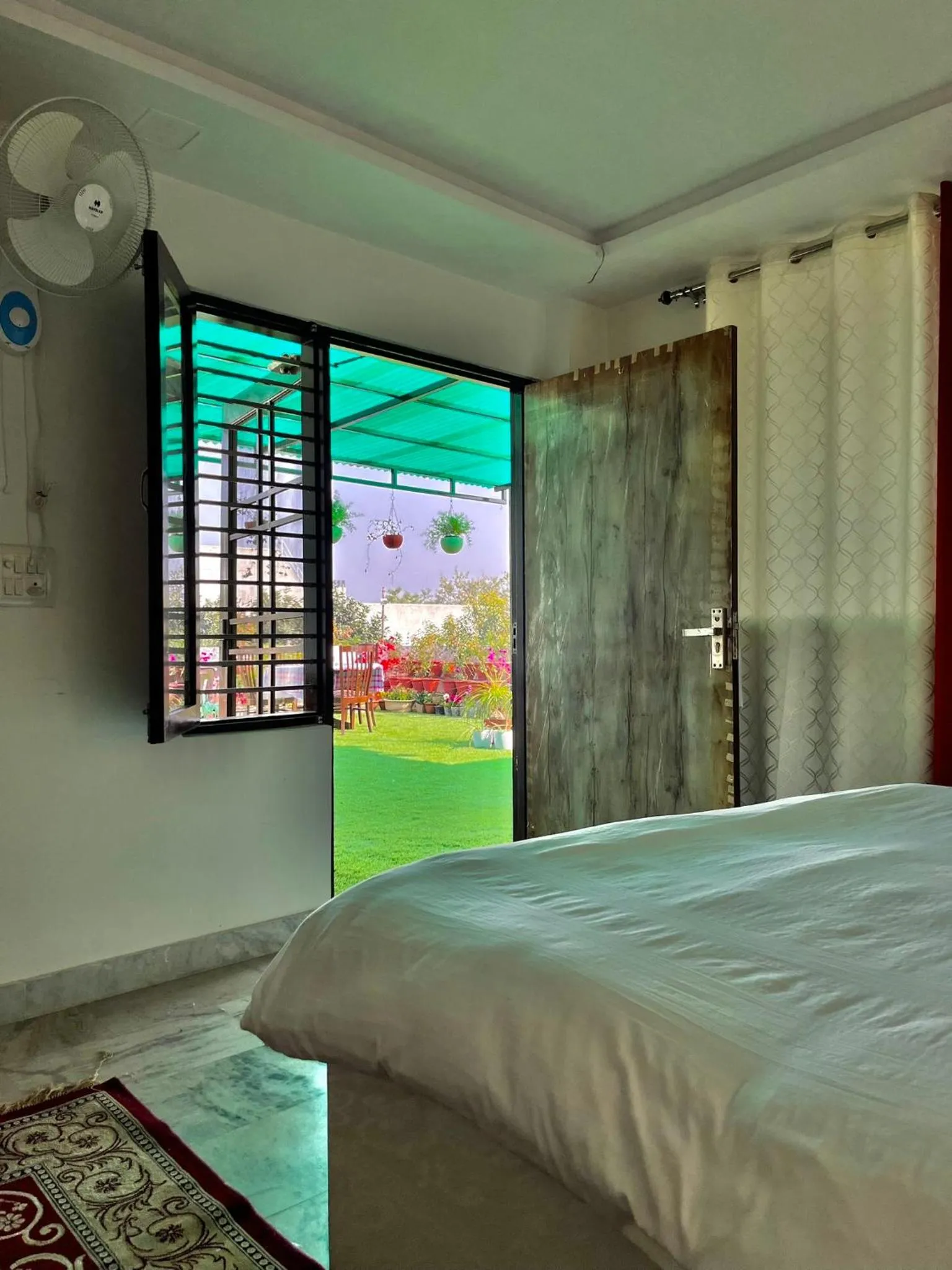 View (from property/room), Bed in Alibaba’s Indiana Homestay