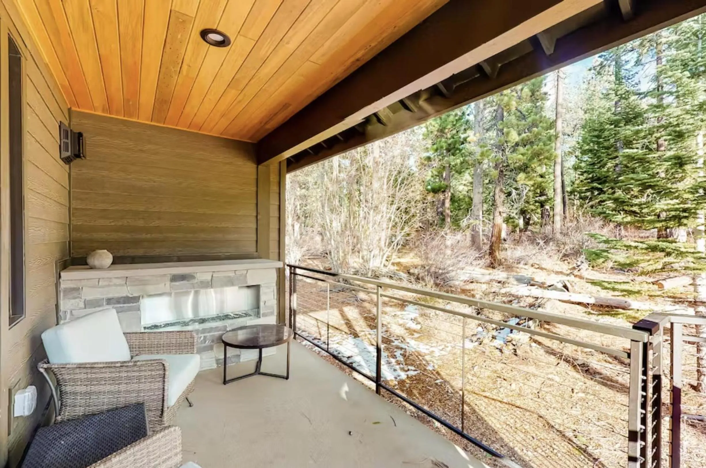 Patio in Gondola Vista Luxury Villas by Ski Heavenly & Beaches