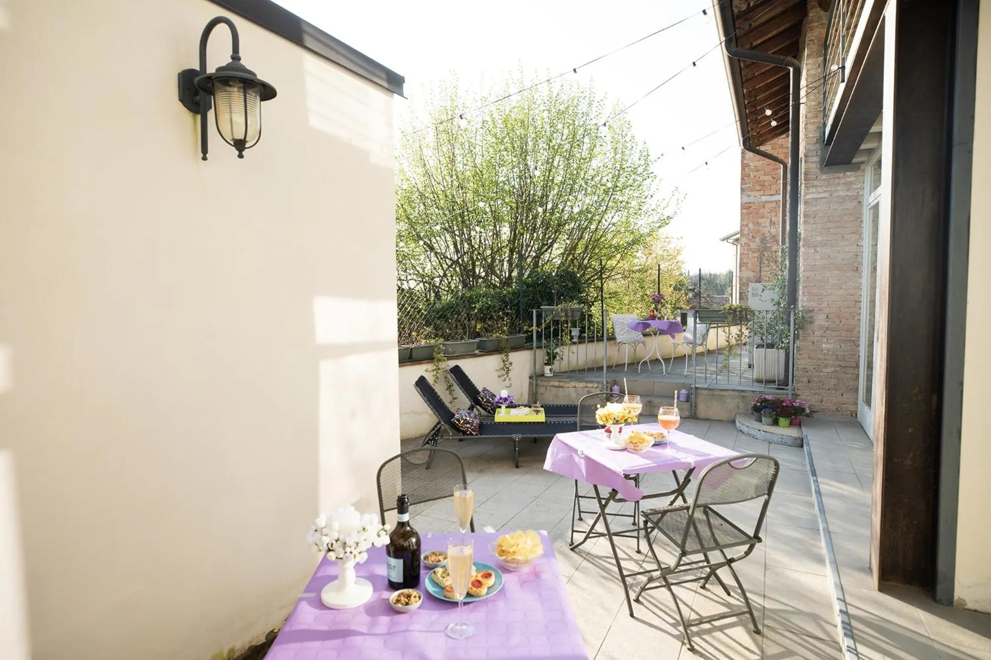 Patio in Relais La Rocca Solferino