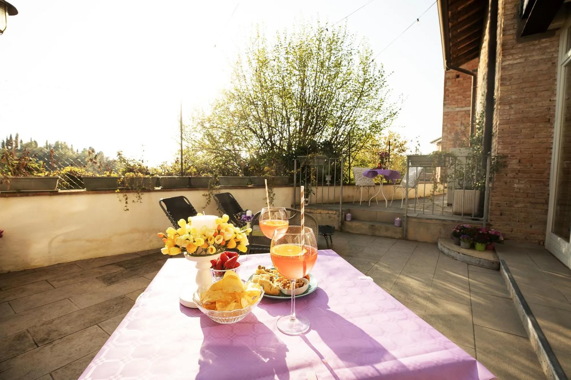 Patio in Relais La Rocca Solferino