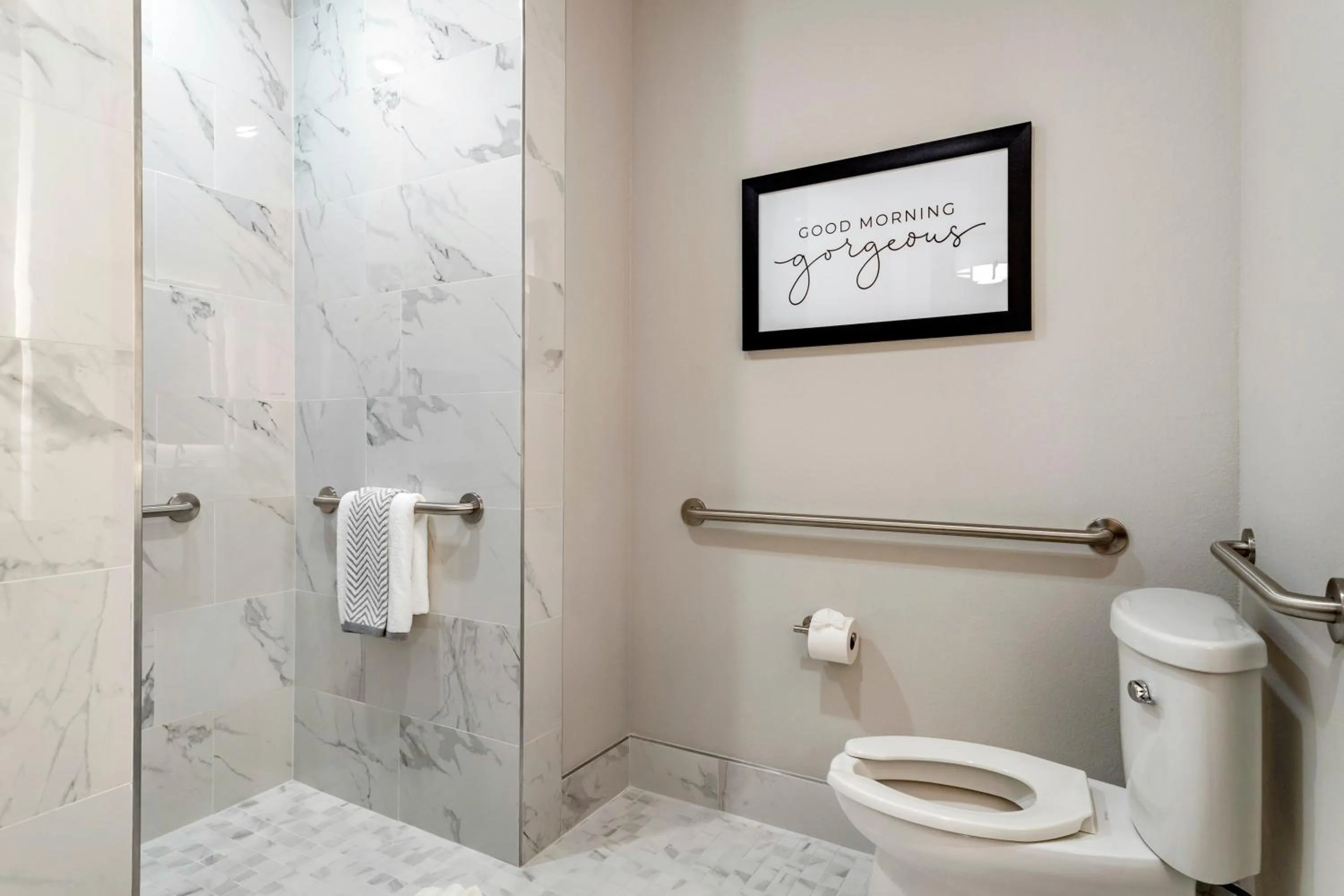 Bathroom in Cambria Hotel Austin Uptown near the Domain