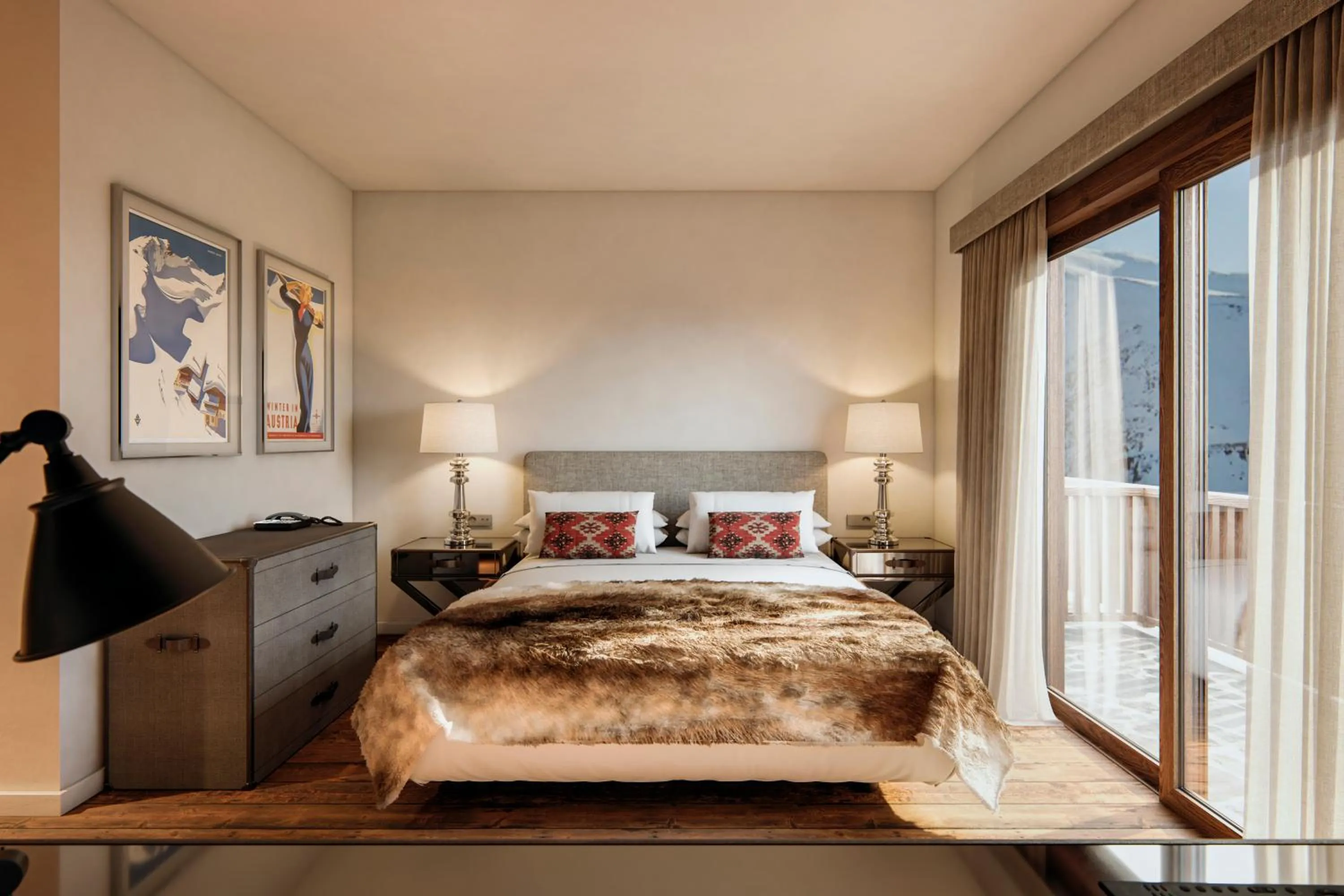 Bedroom, Bed in Hotel Maribel