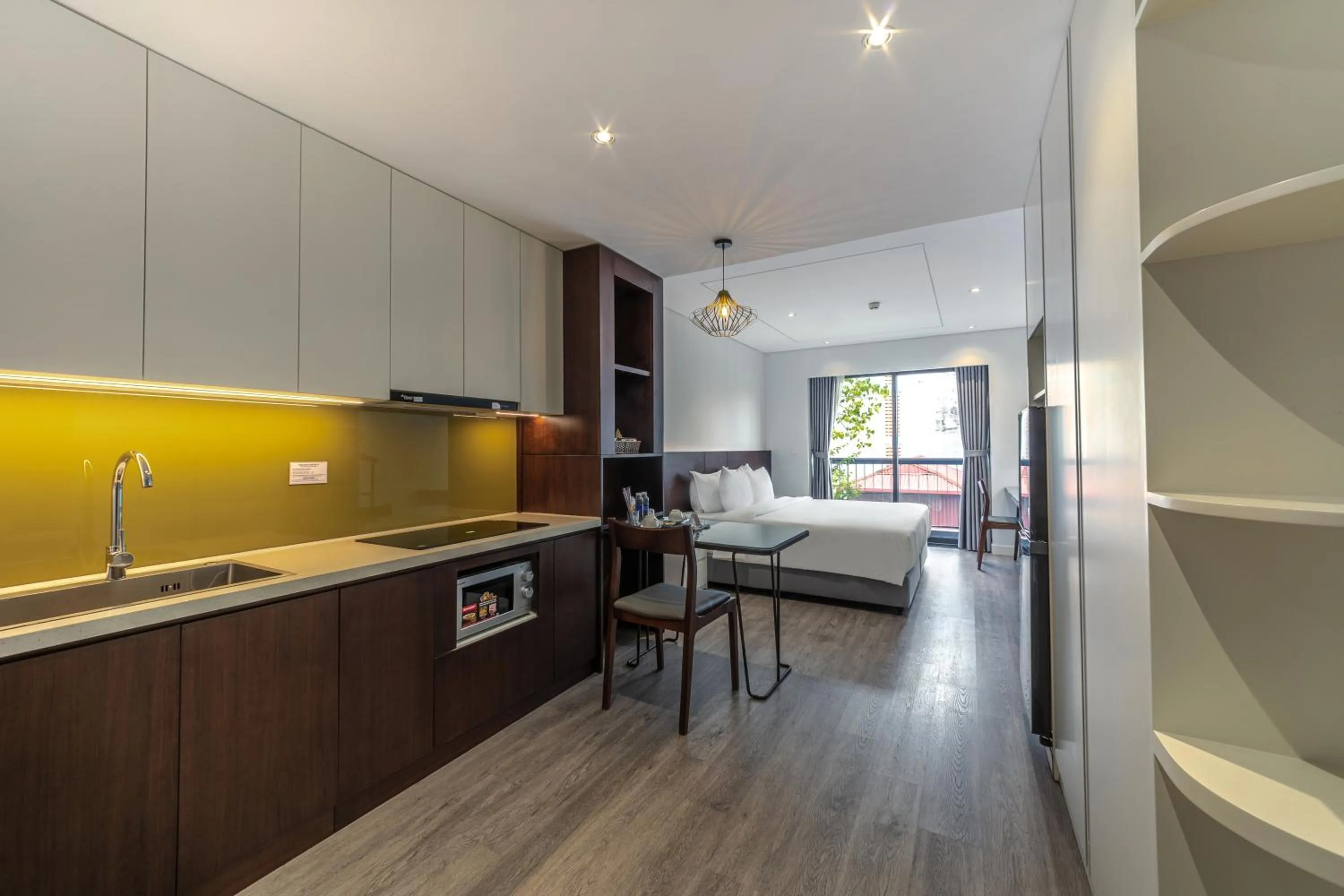 Kitchen or kitchenette in A25 Hotel - 18 Nguyễn Hy Quang