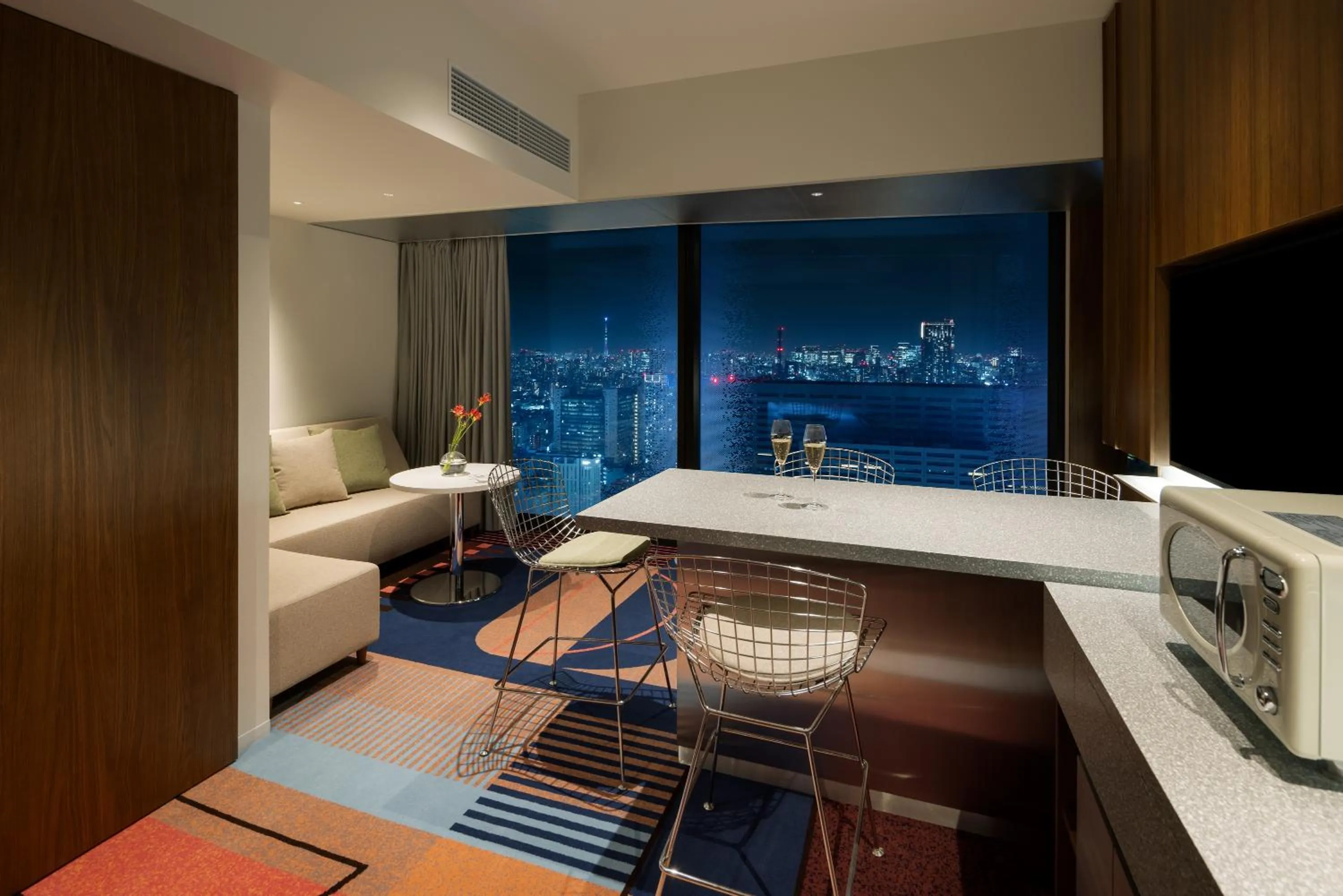 Living room in HOTEL GROOVE SHINJUKU, A PARKROYAL Hotel