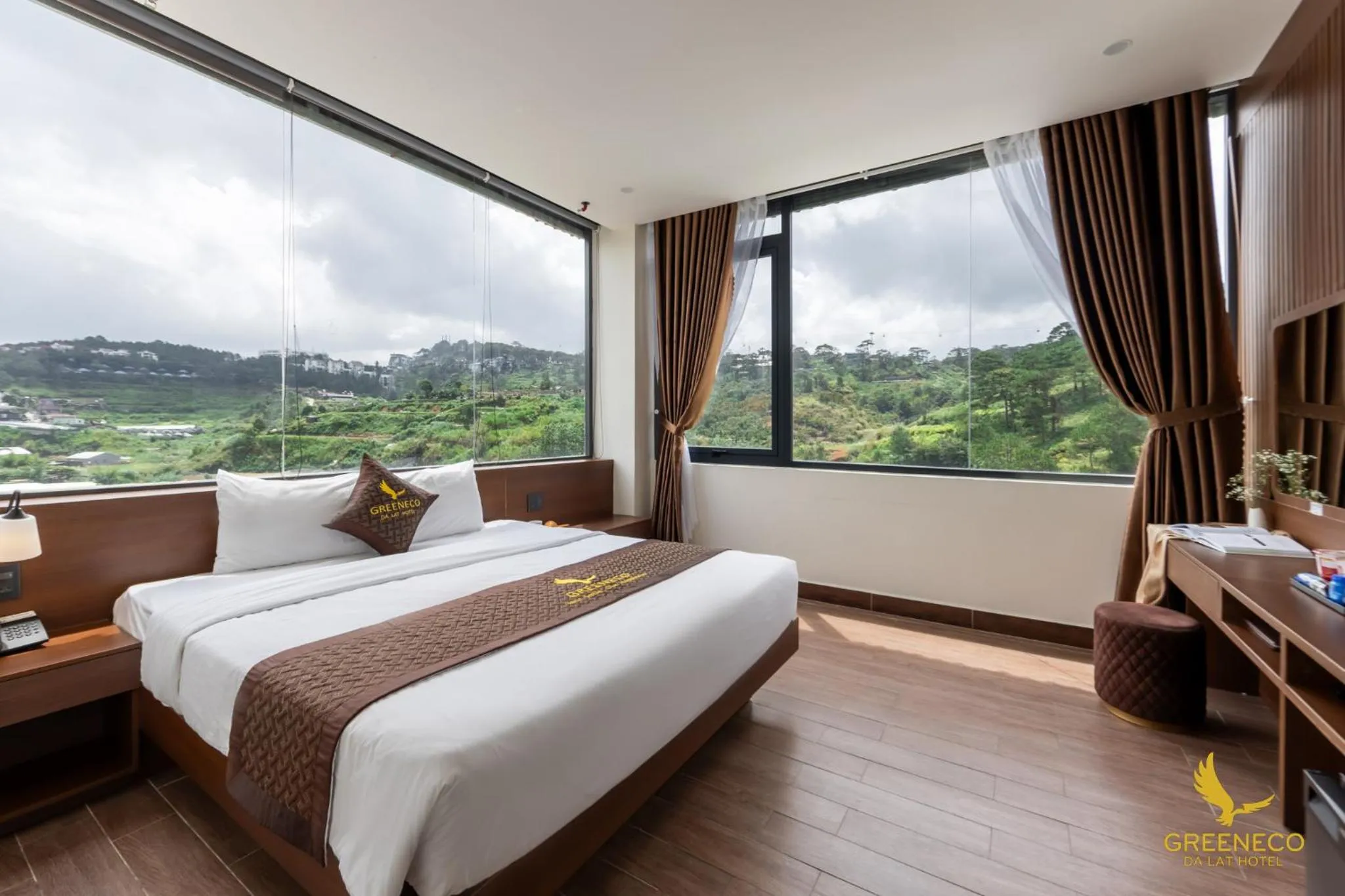 Bed in GREENECO DA LAT HOTEL - Khách sạn Green Eco Đà Lạt