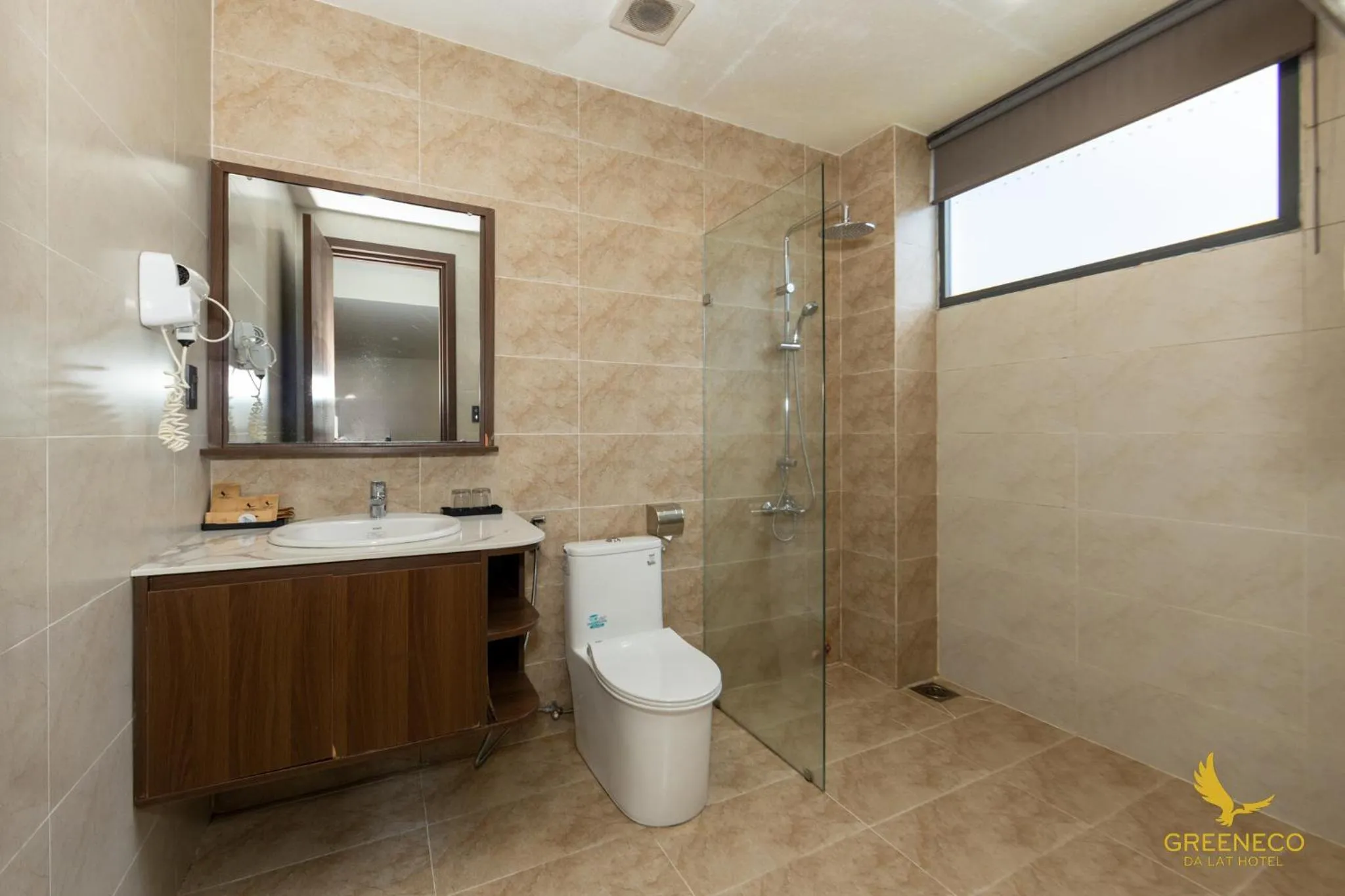 Bathroom in GREENECO DA LAT HOTEL - Khách sạn Green Eco Đà Lạt