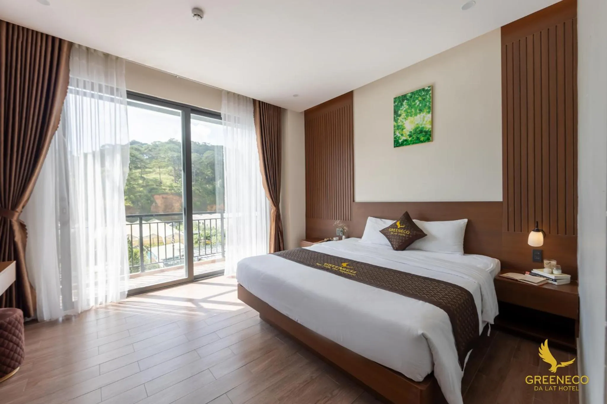 Bedroom, Bed in GREENECO DA LAT HOTEL - Khách sạn Green Eco Đà Lạt