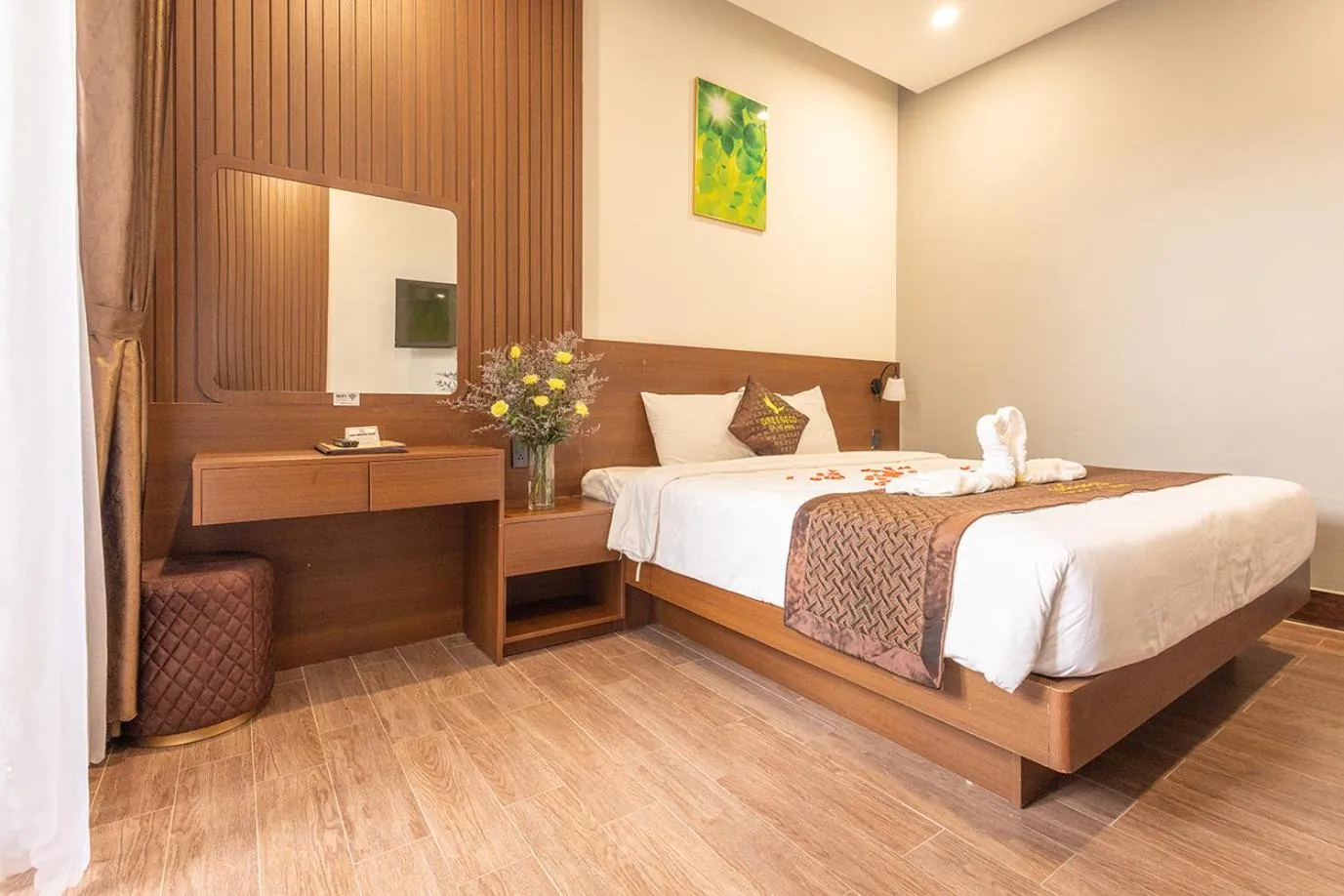 Bed in GREENECO DA LAT HOTEL - Khách sạn Green Eco Đà Lạt
