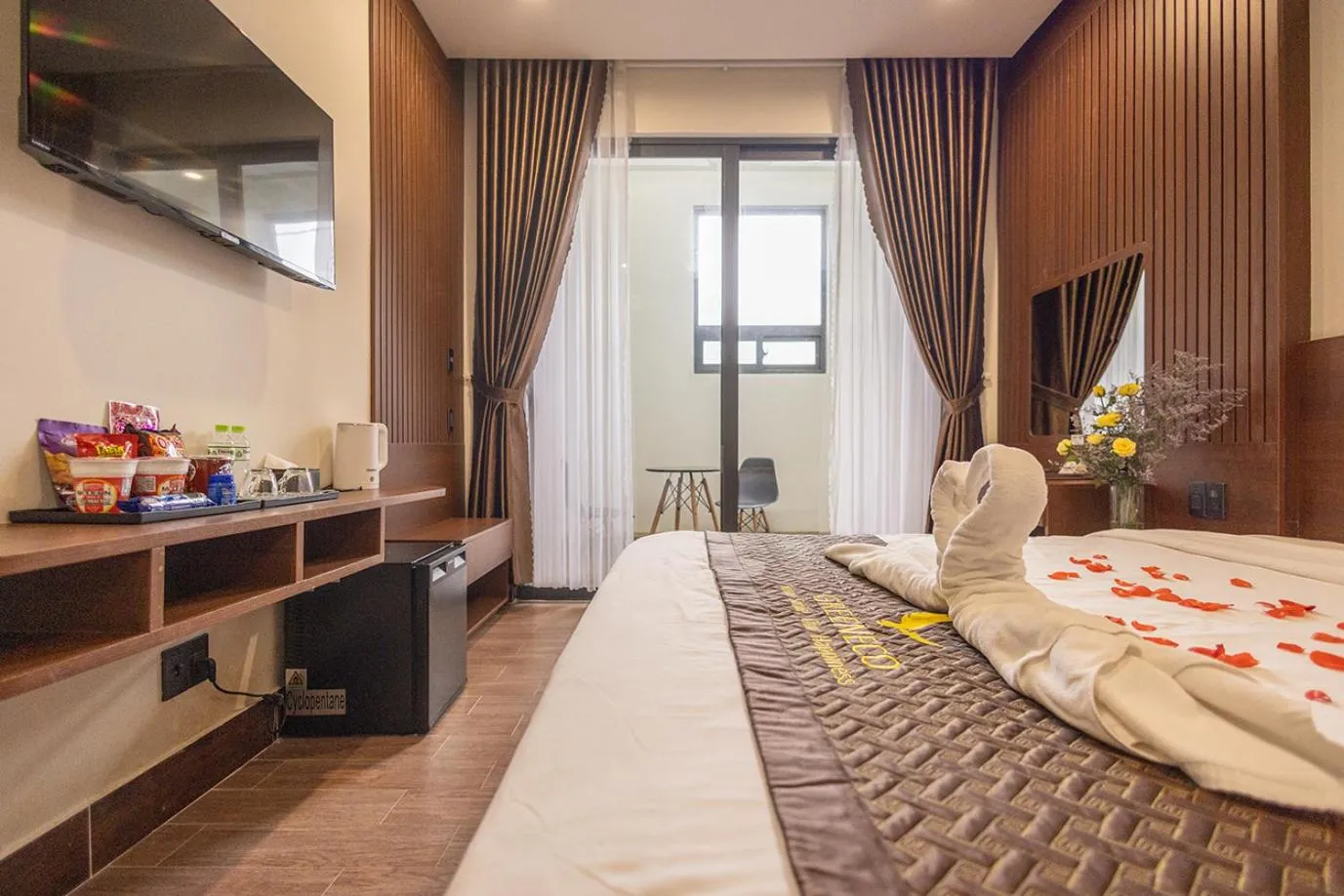 Bed in GREENECO DA LAT HOTEL - Khách sạn Green Eco Đà Lạt