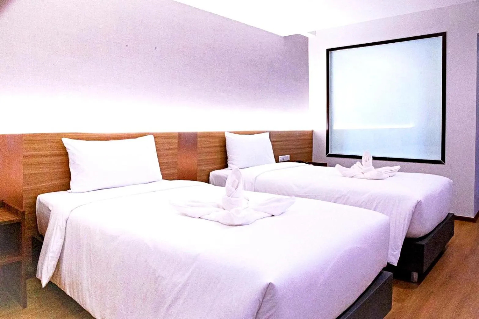 Bed in Le Srivaree Suvarnabhumi Airport Hotel