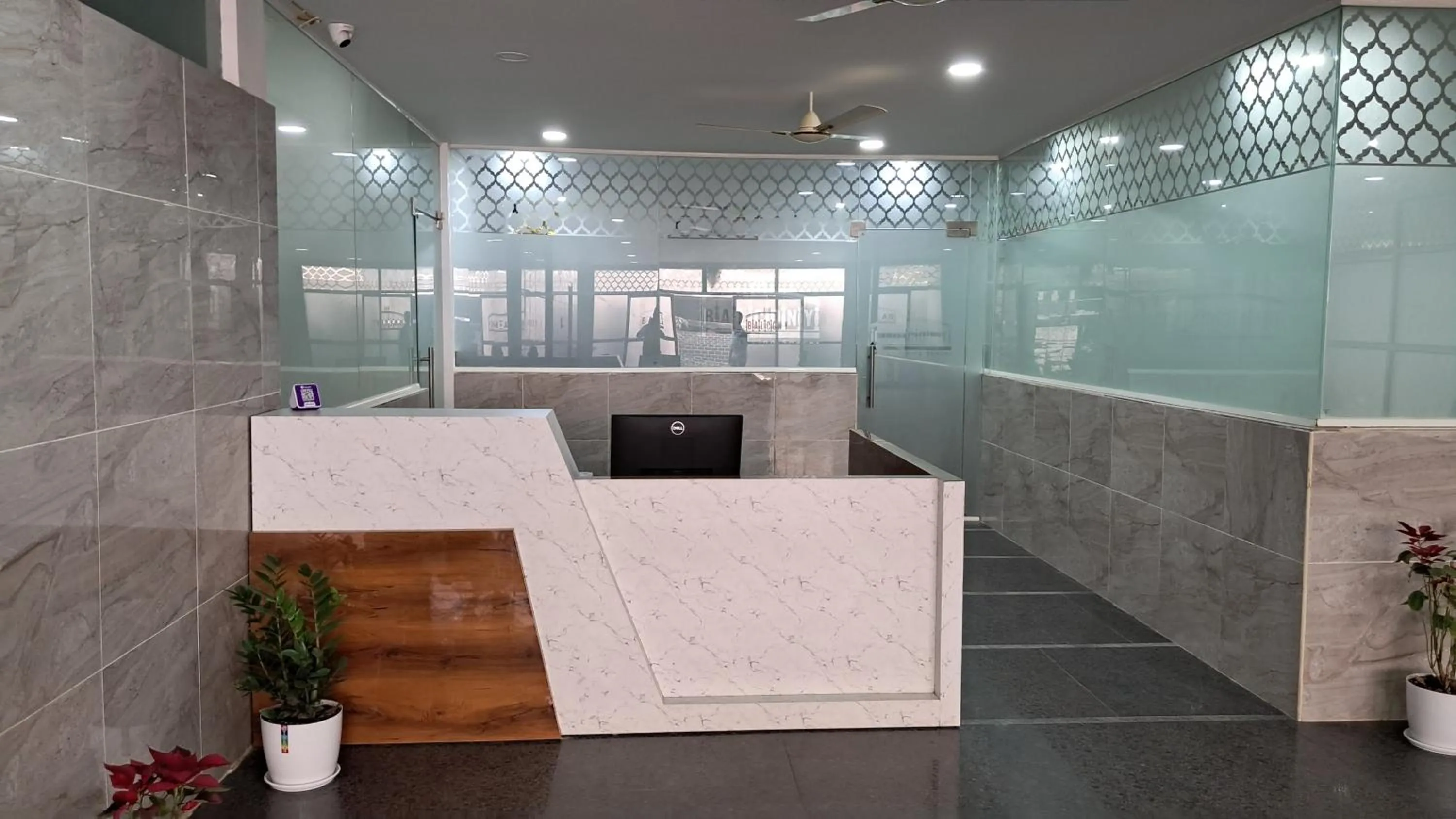 Lobby or reception in The Balcony Hotel