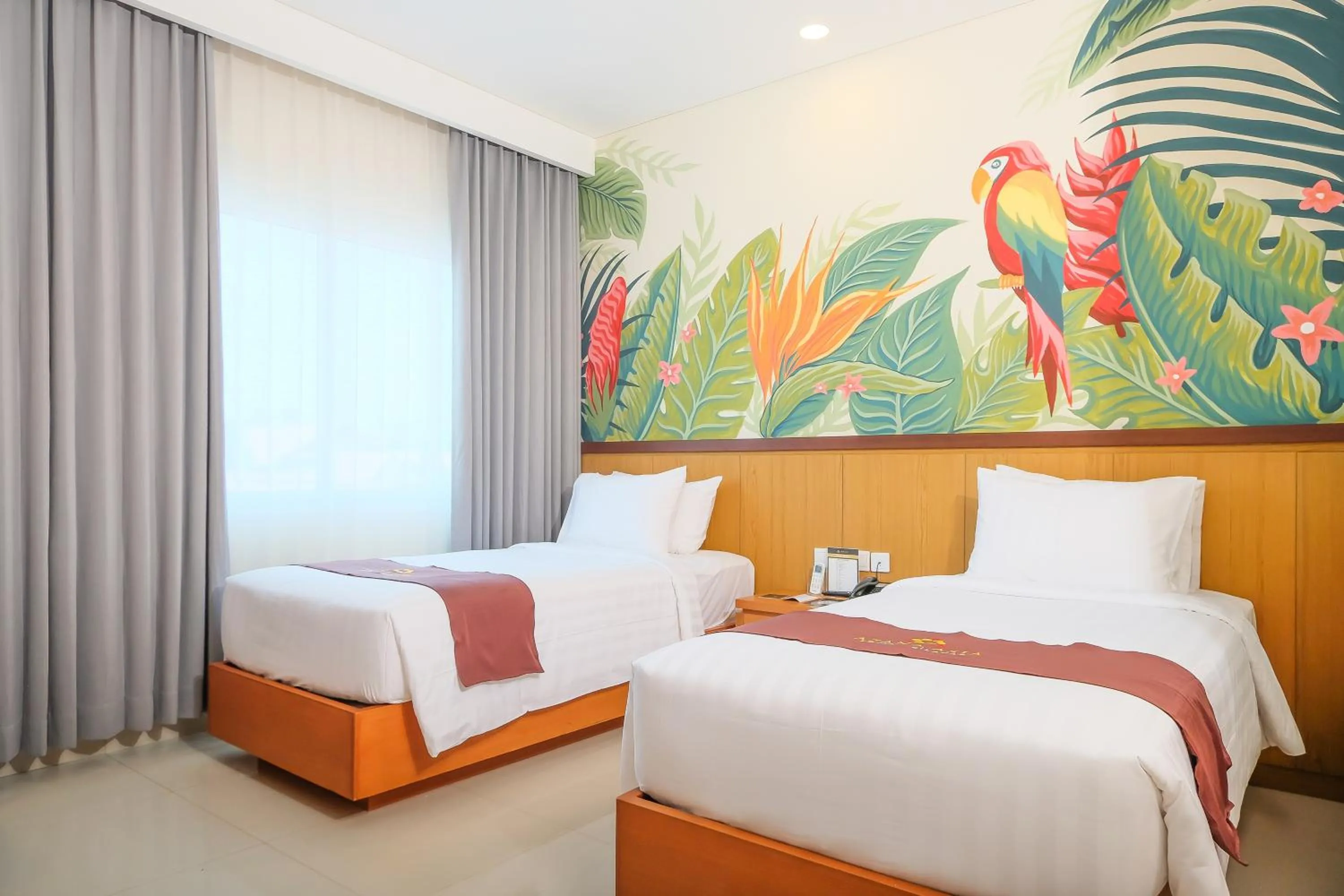 Bedroom, Bed in Azana Asia Hotel Cilacap