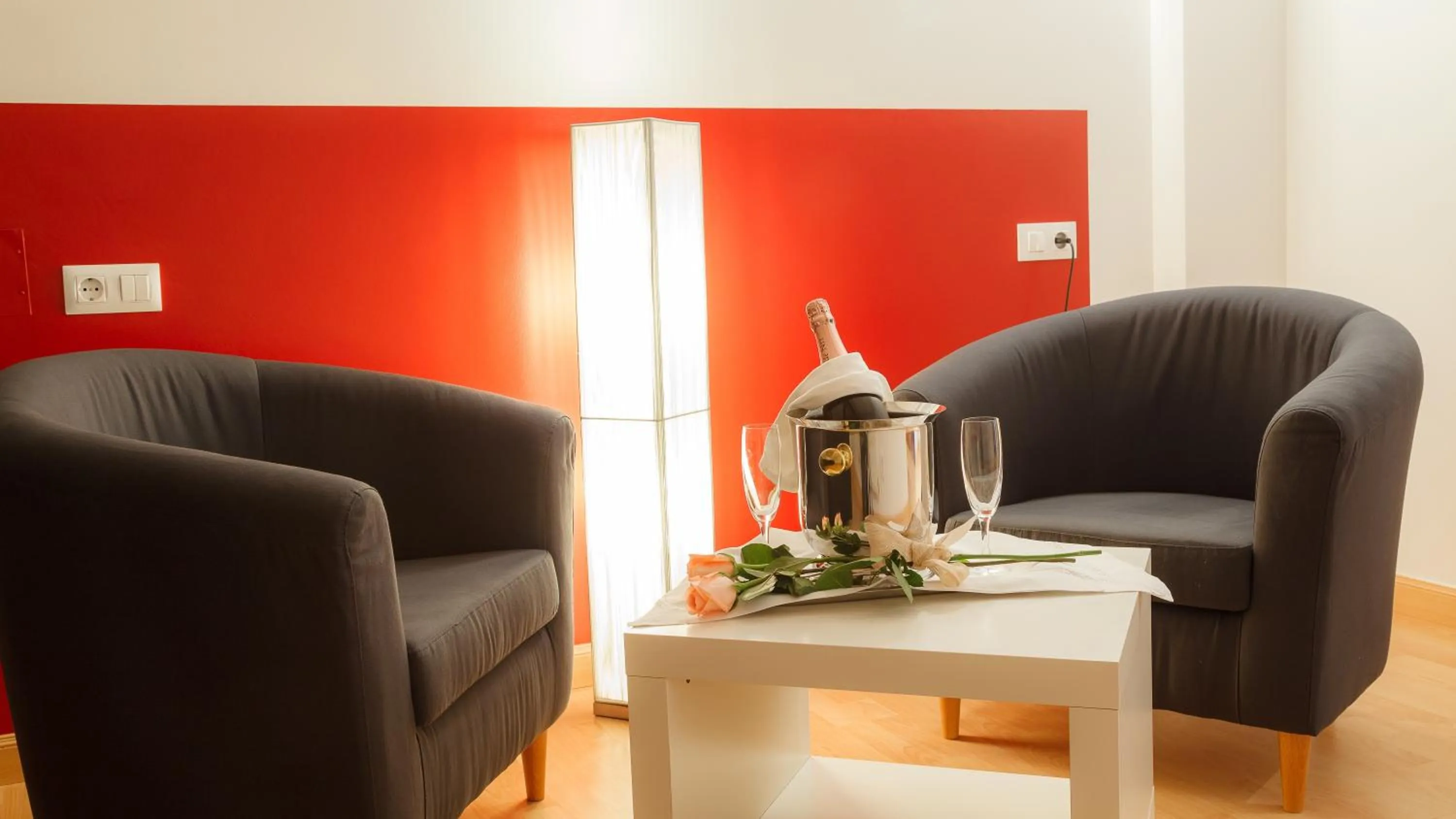 Seating area in Hotel Lombiña