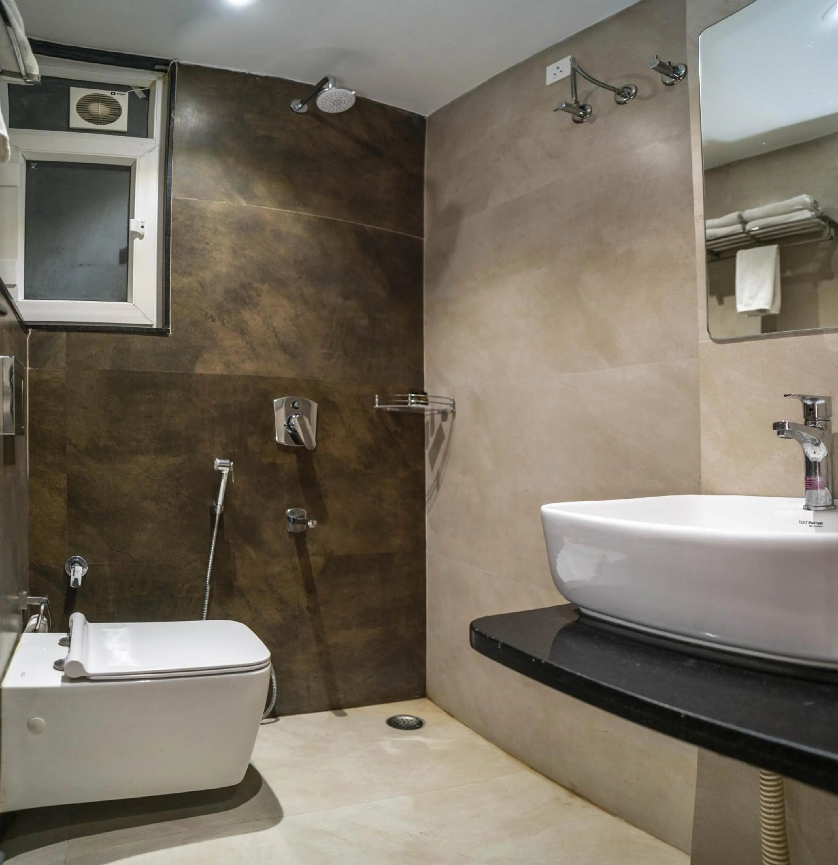 Bathroom in THE MANGAL VIEW RESIDENCY - A Luxury Boutique Business Hotel