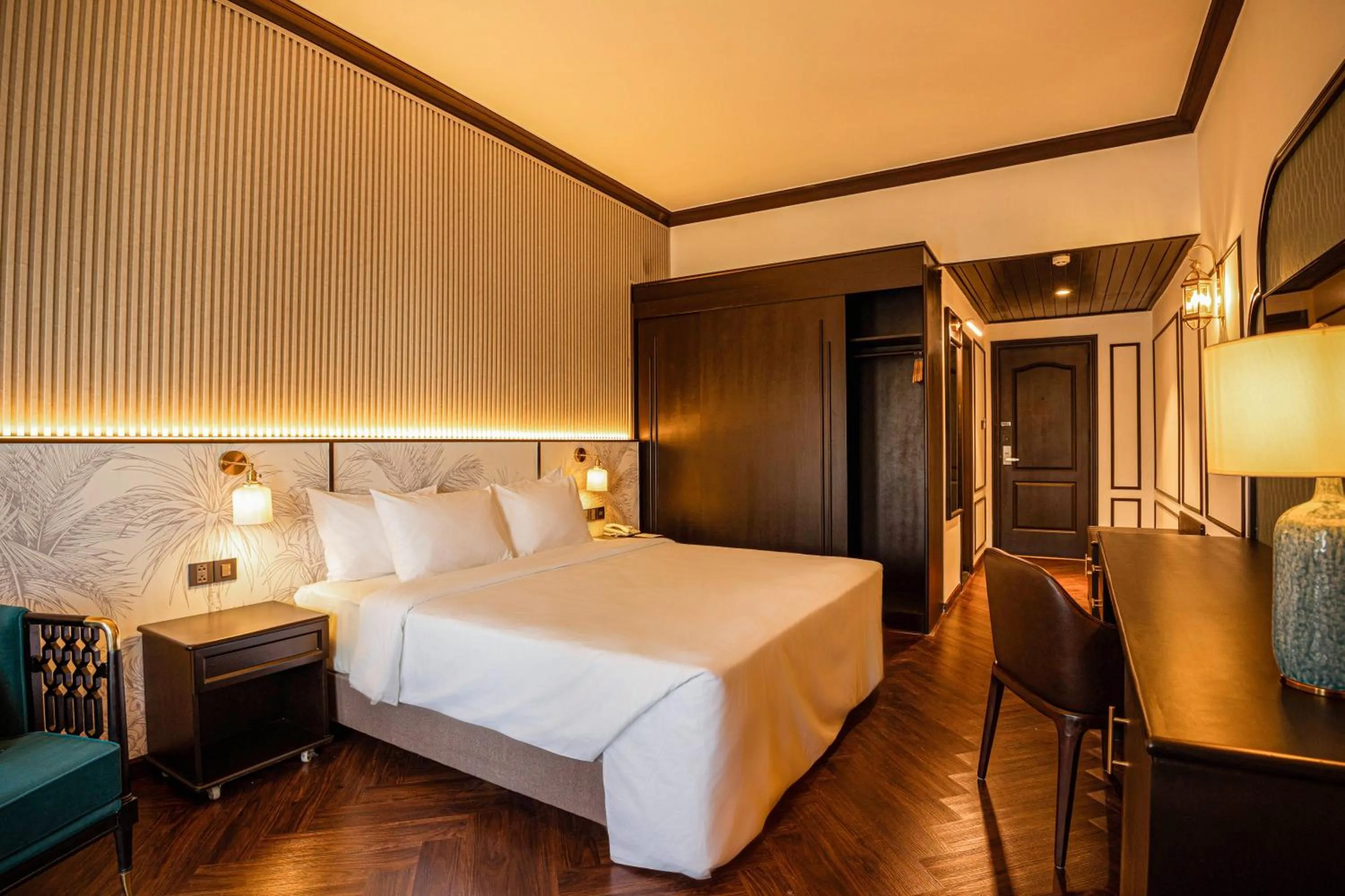 Bed in Dai Nam Boutique Hotel