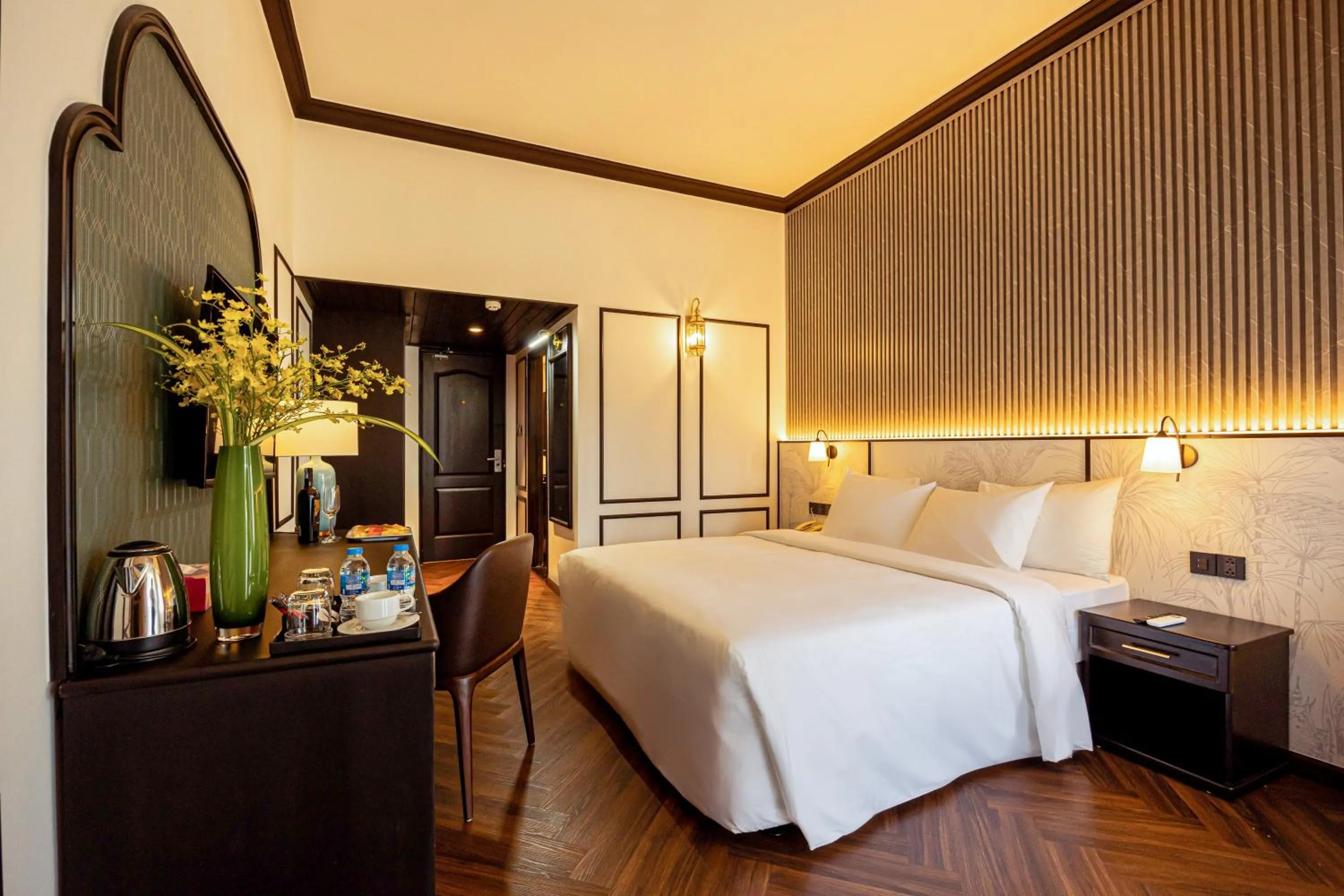 Bed in Dai Nam Boutique Hotel