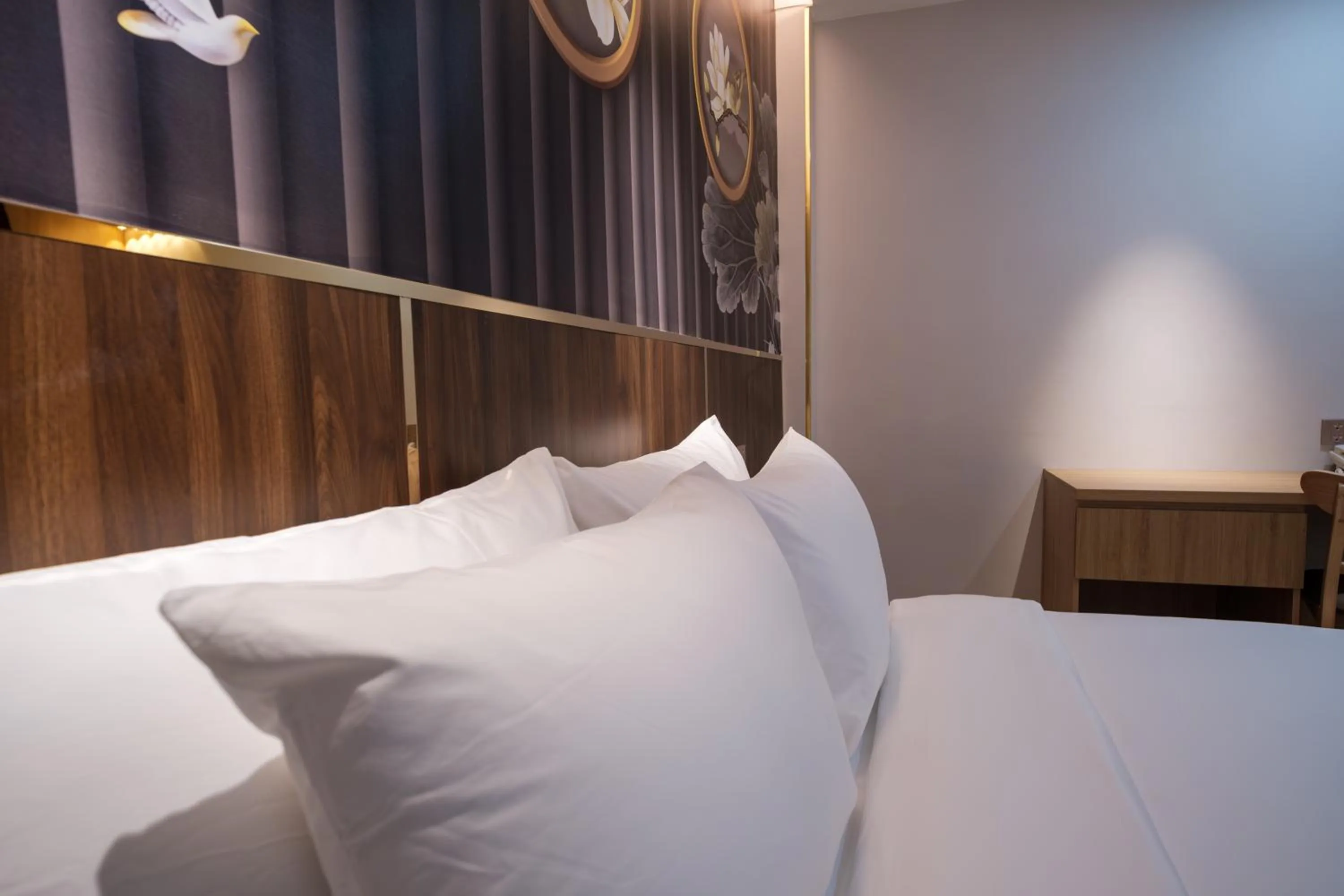 Bed in Dai Nam Boutique Hotel