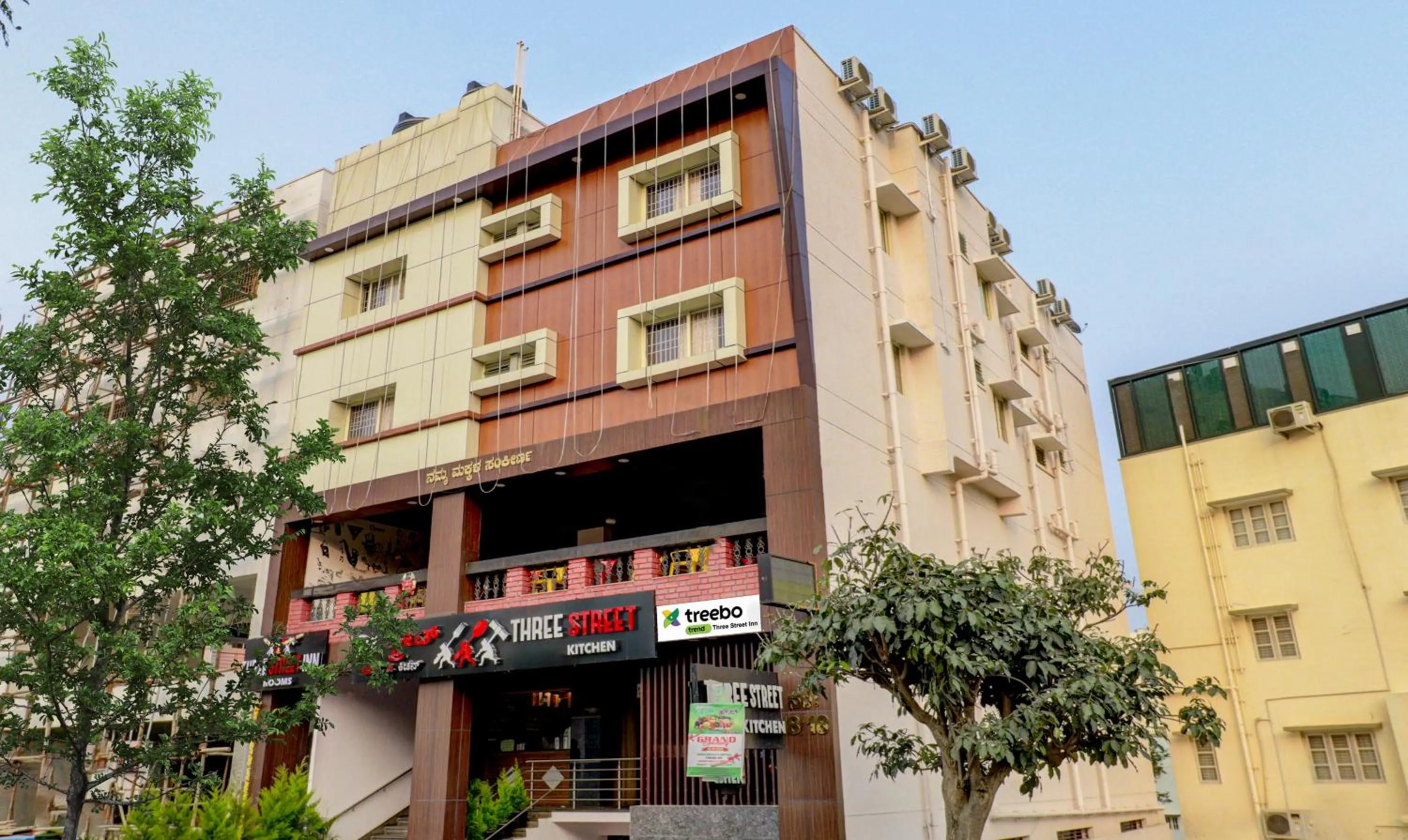 Property building in Treebo Three Street Inn