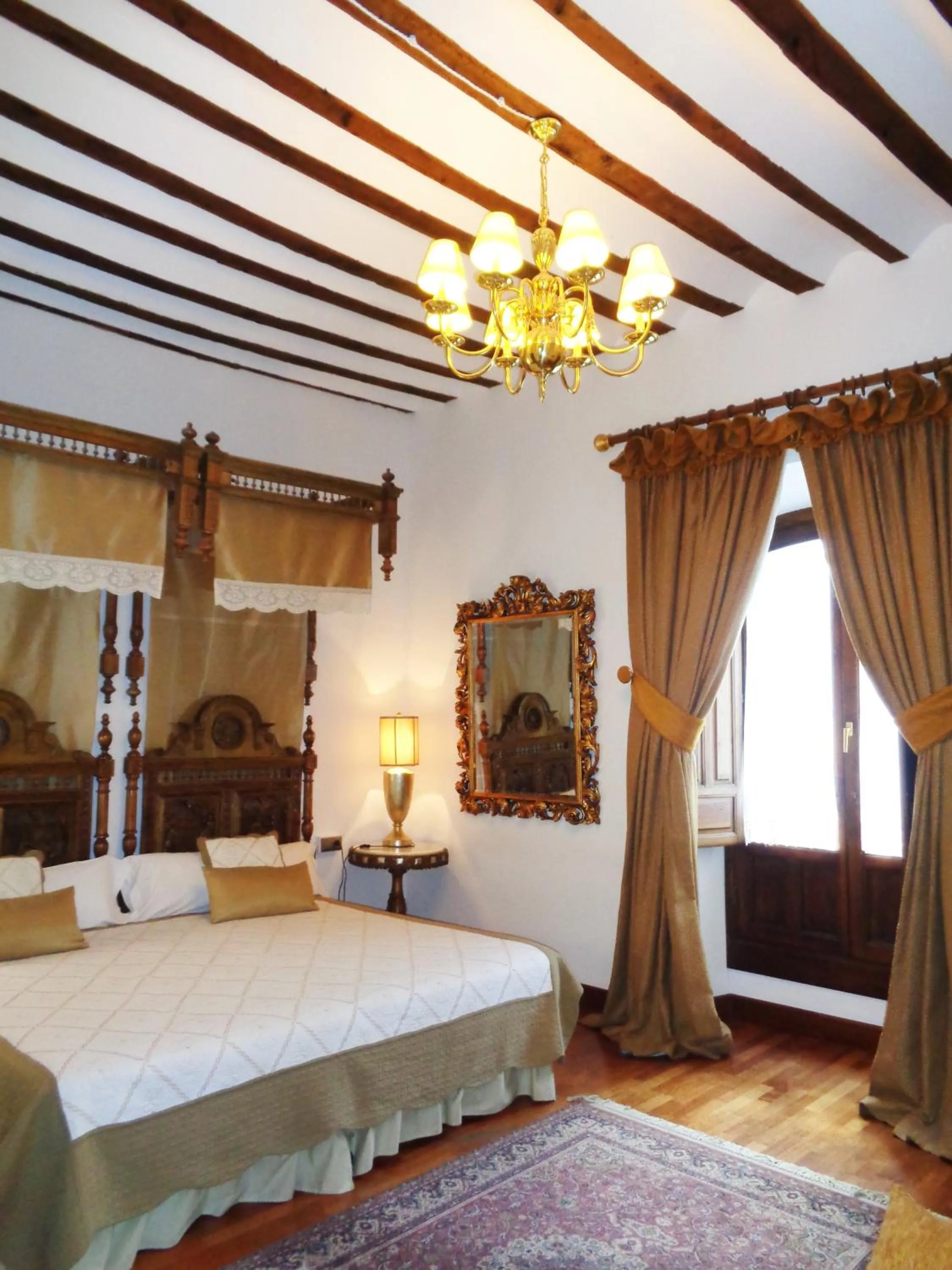 Decorative detail, Bed in Hotel Boutique Nueve Leyendas