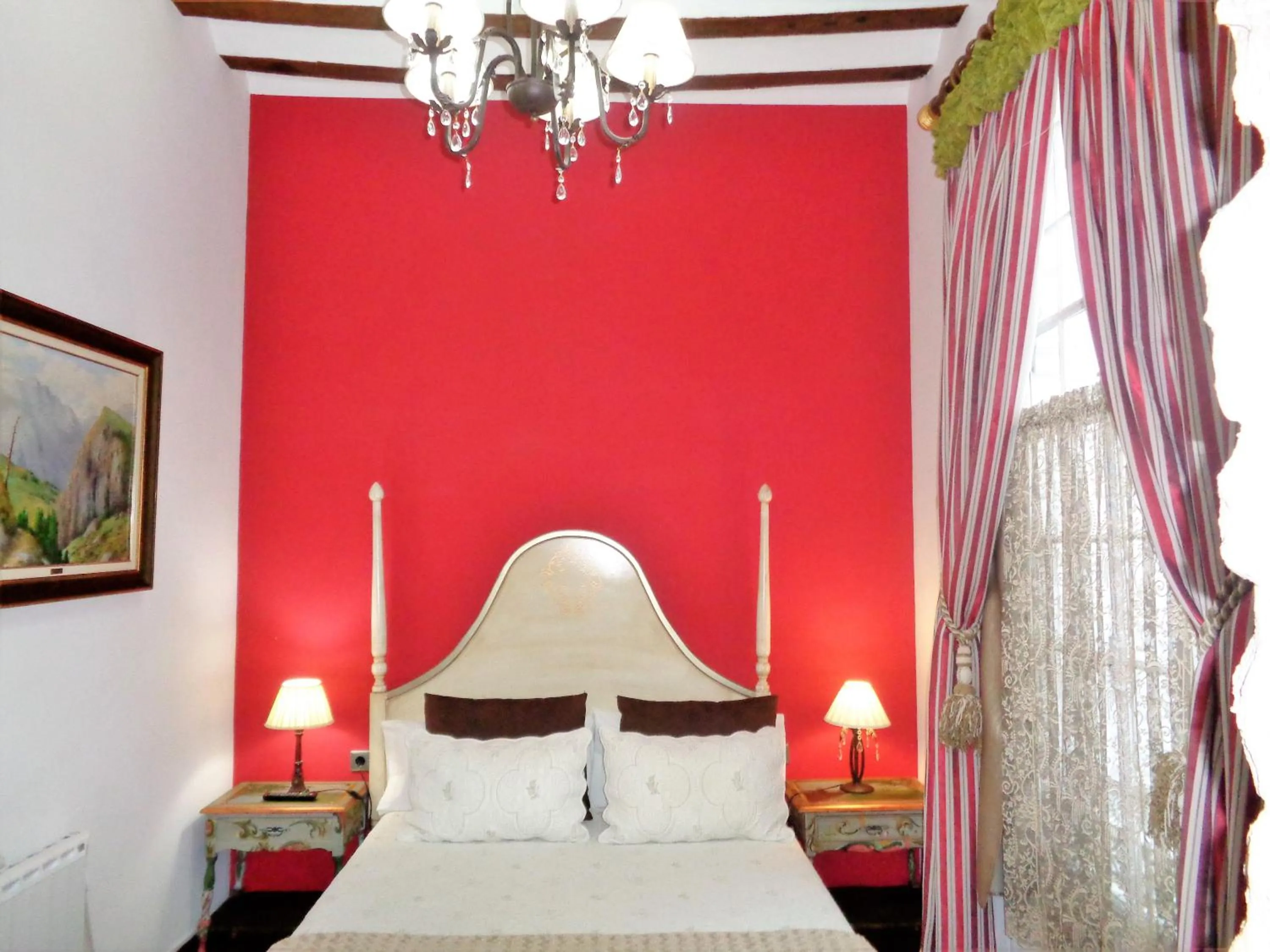 Decorative detail, Bed in Hotel Boutique Nueve Leyendas