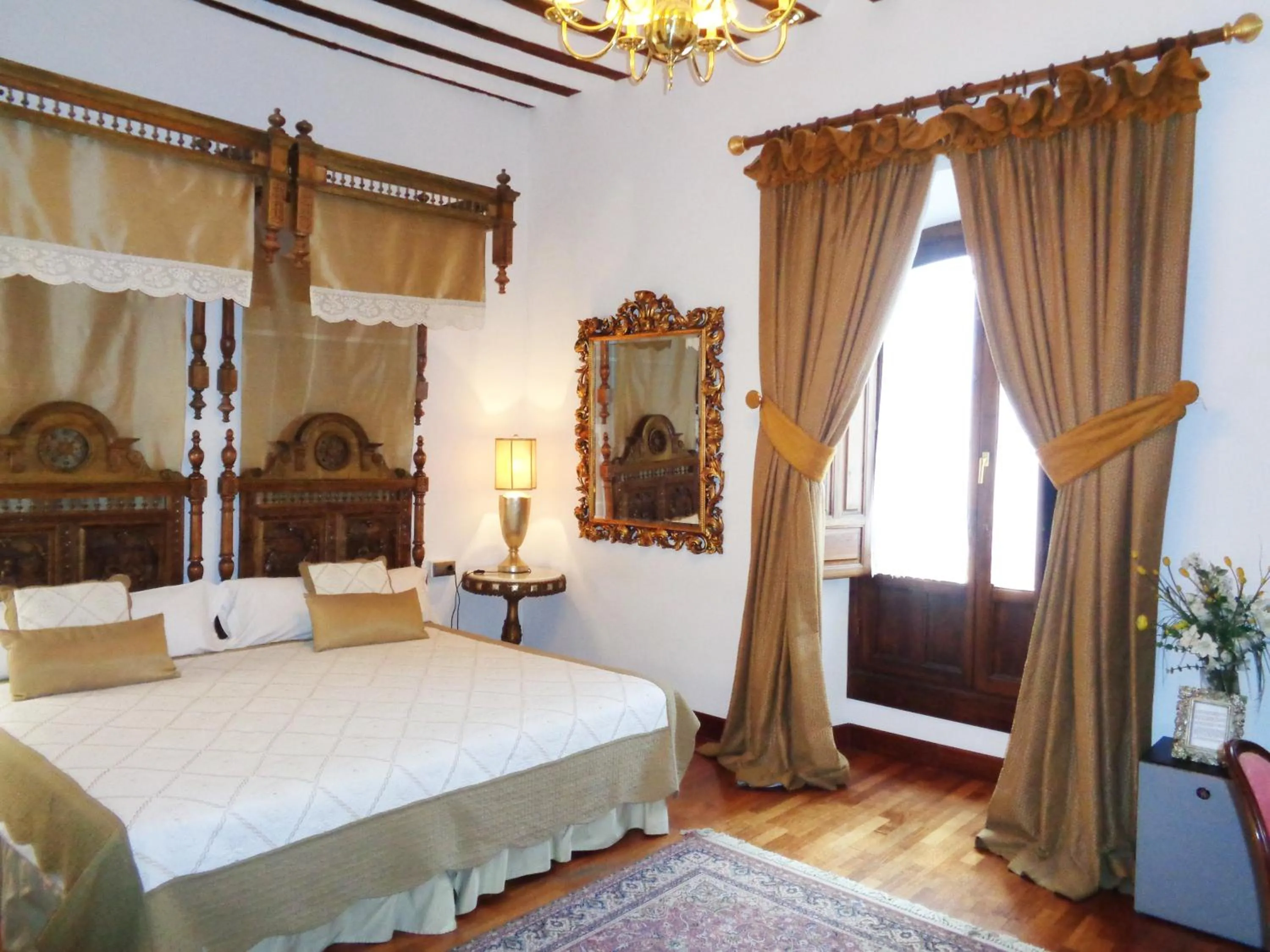 Decorative detail, Bed in Hotel Boutique Nueve Leyendas