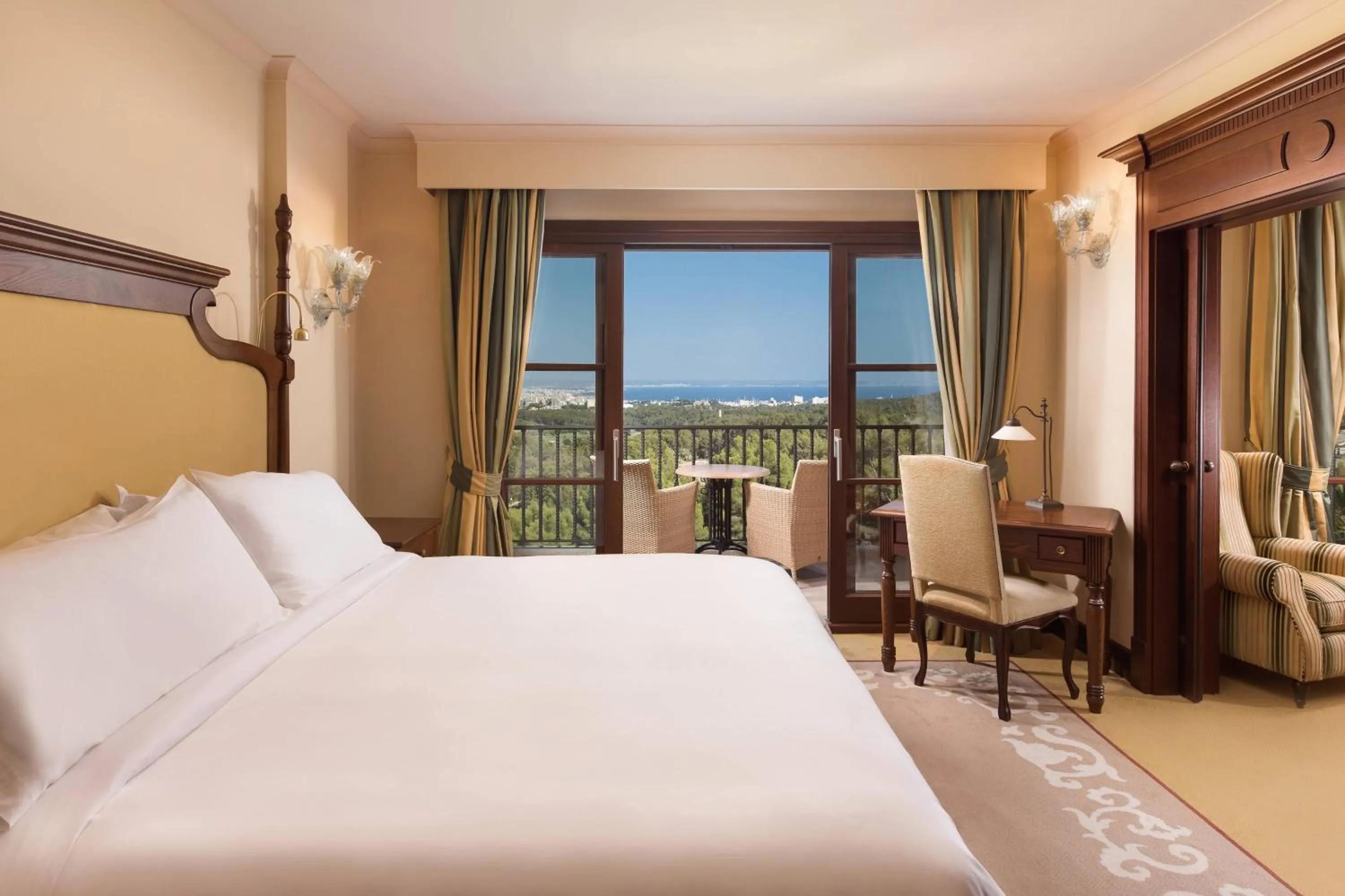 Bedroom, Bed in Castillo Hotel Son Vida, a Luxury Collection Hotel, Mallorca