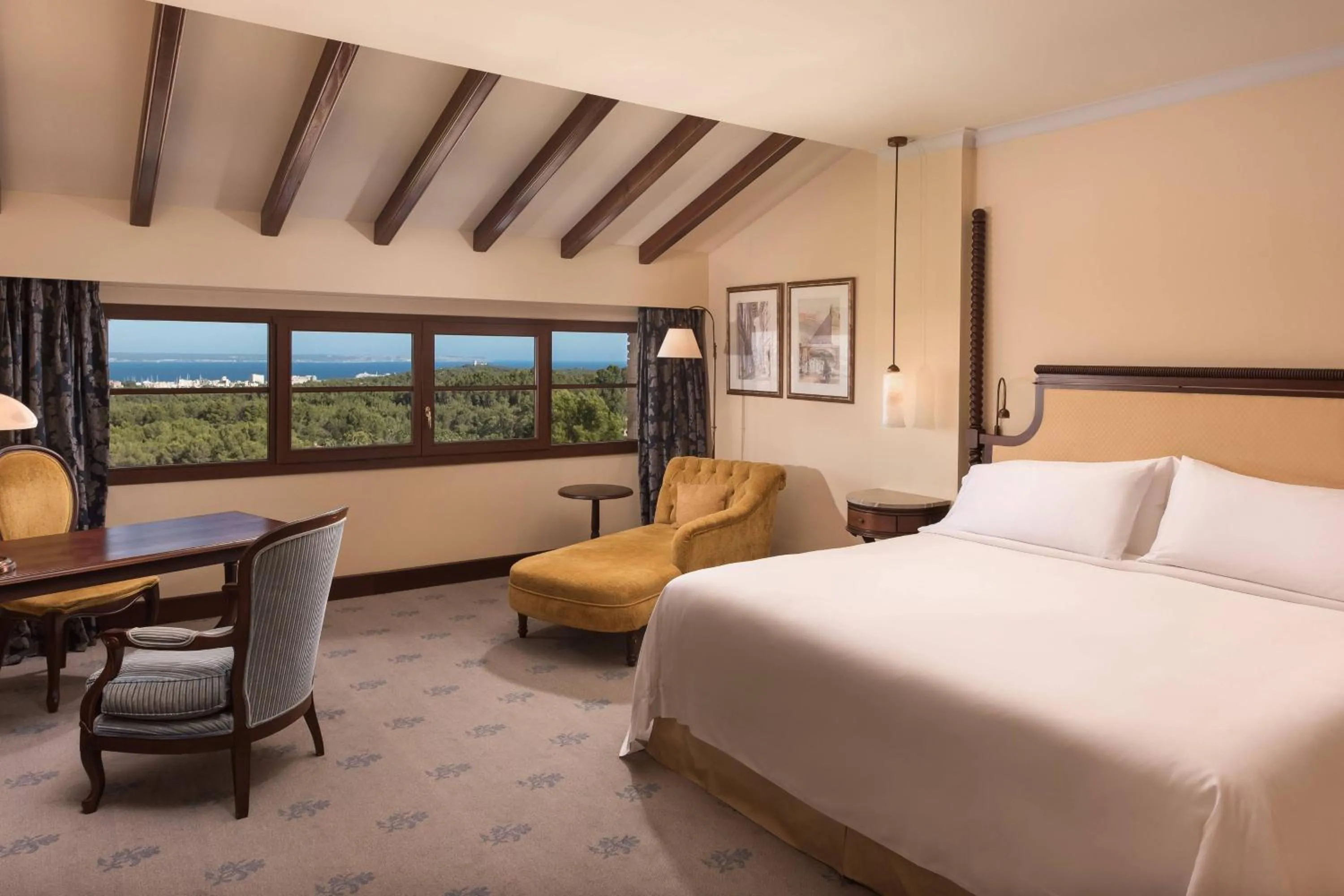 Photo of the whole room, Bed in Castillo Hotel Son Vida, a Luxury Collection Hotel, Mallorca