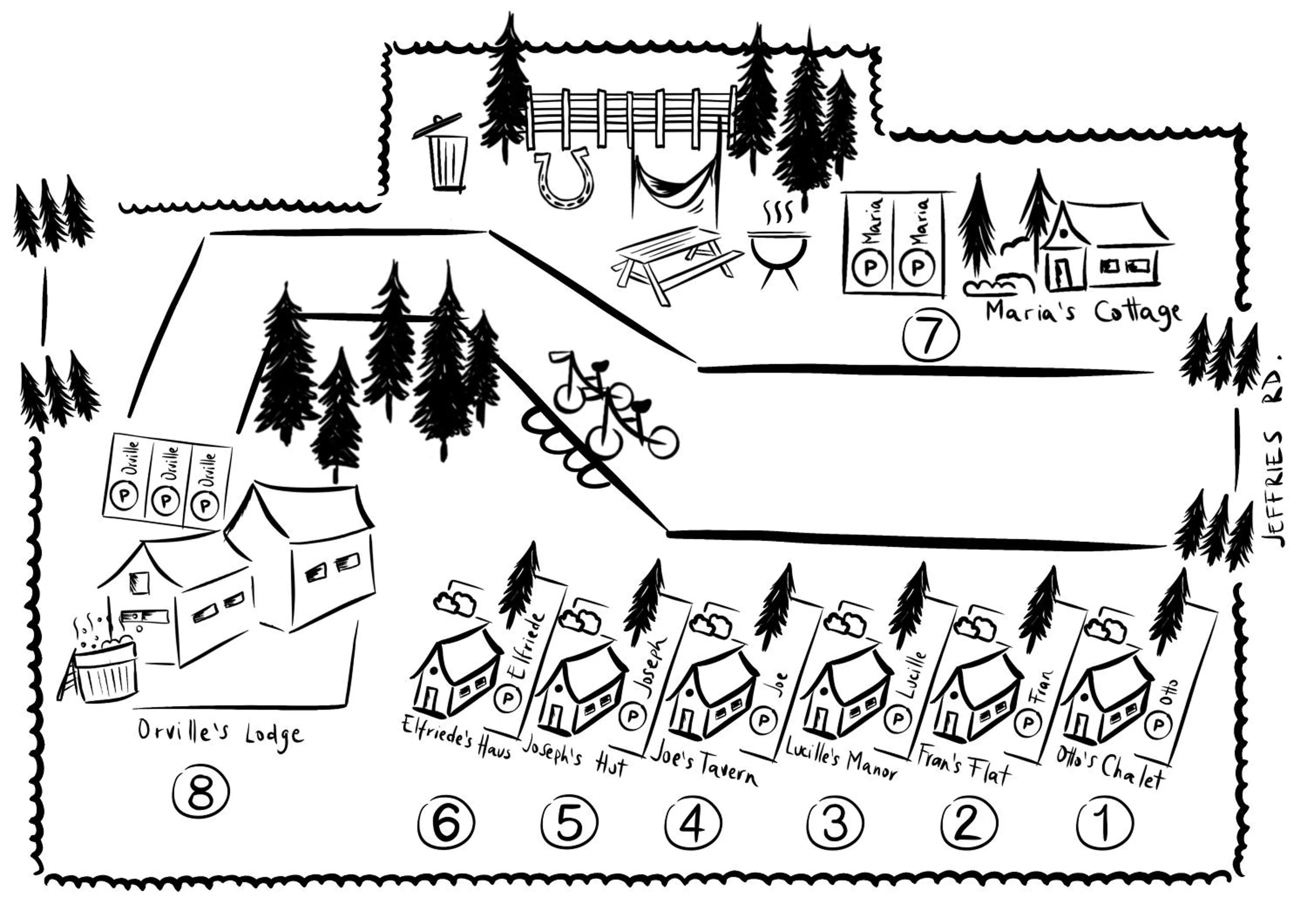Floor plan in NP Boutique Lodge
