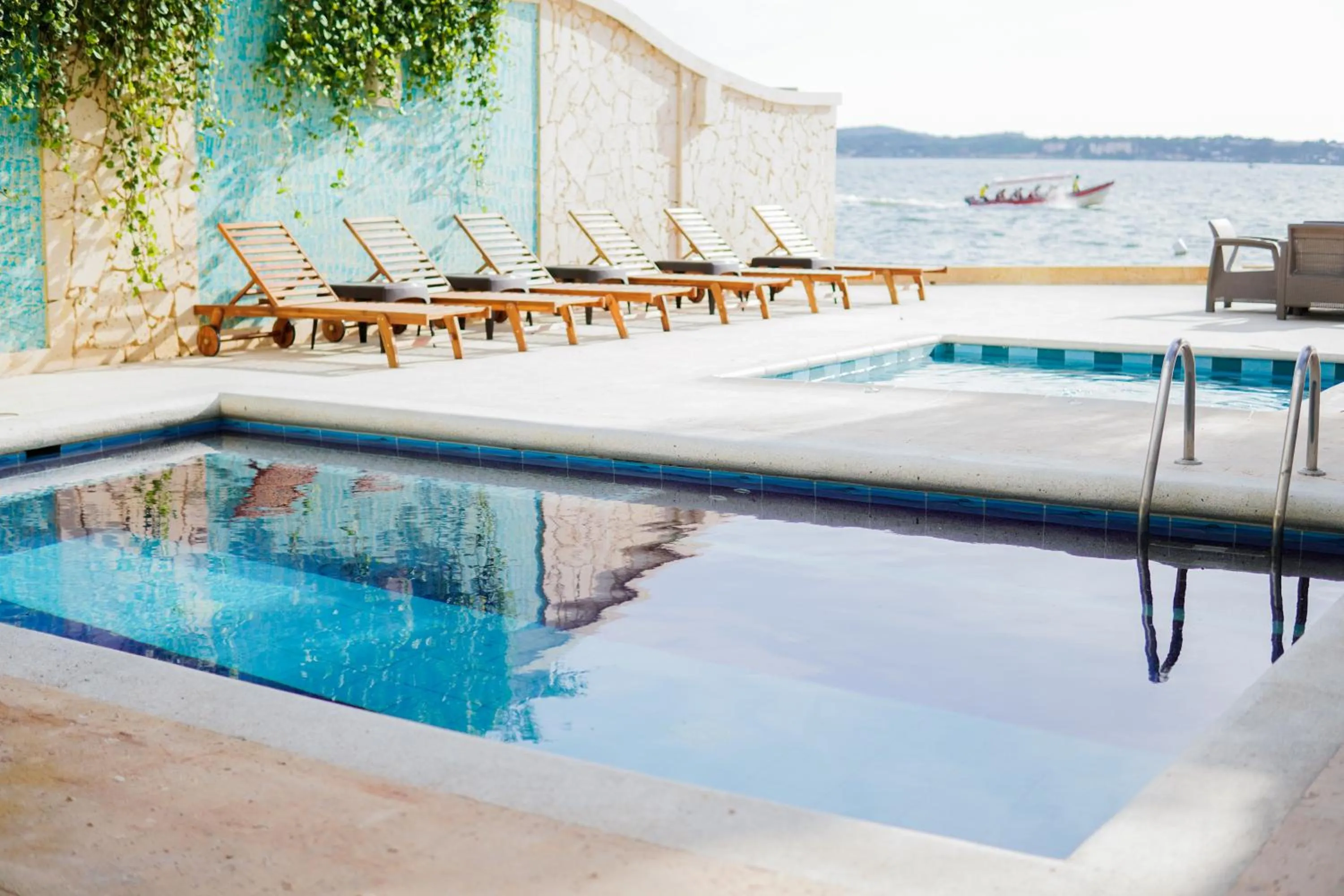Pool view in Hotel Caribbean Cartagena