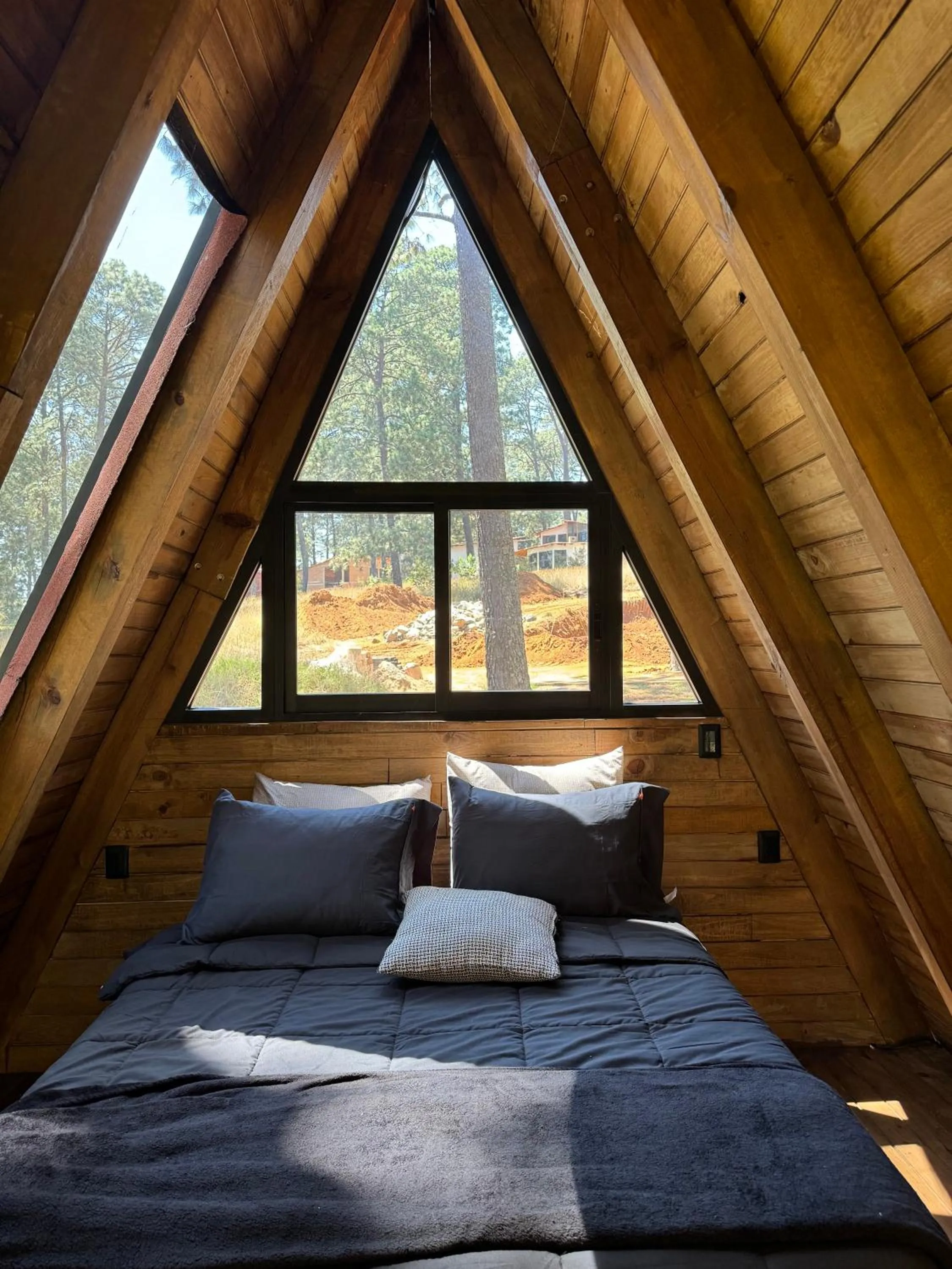 Bed in PINE TREE Mazamitla Hotel Boutique & Cabañas