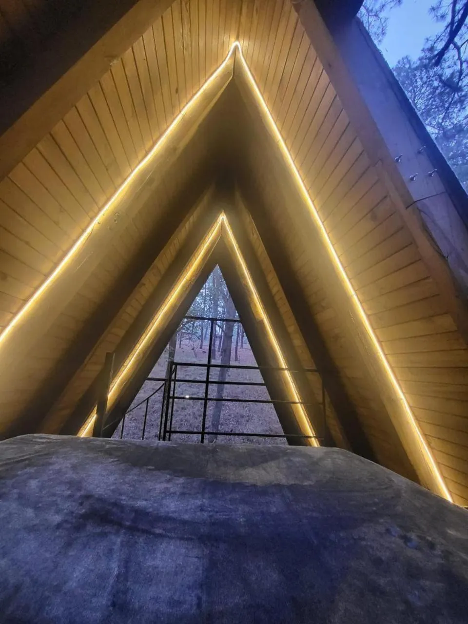 Bed in PINE TREE Mazamitla Hotel Boutique & Cabañas