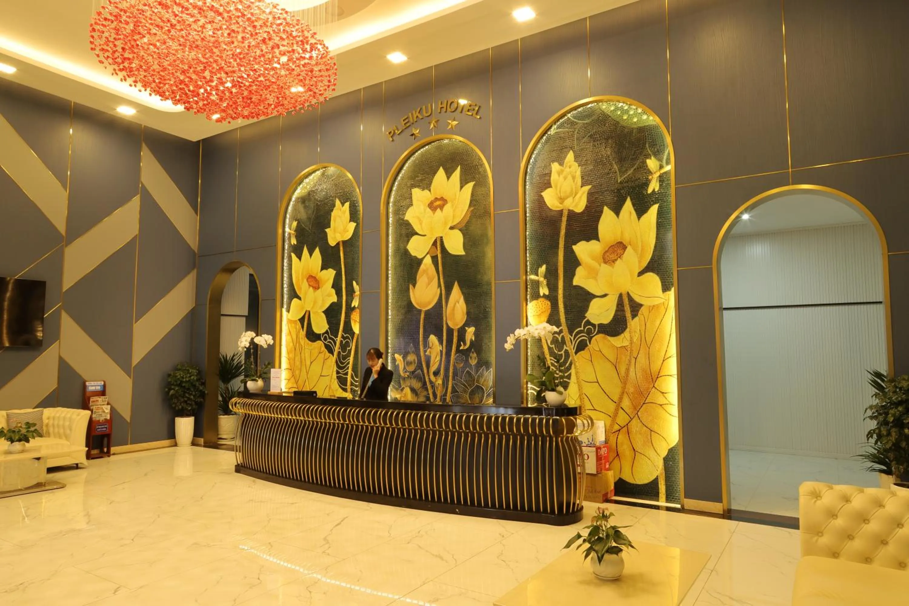 Lobby or reception in Pleiku Hotel by Gia Lai Tourist