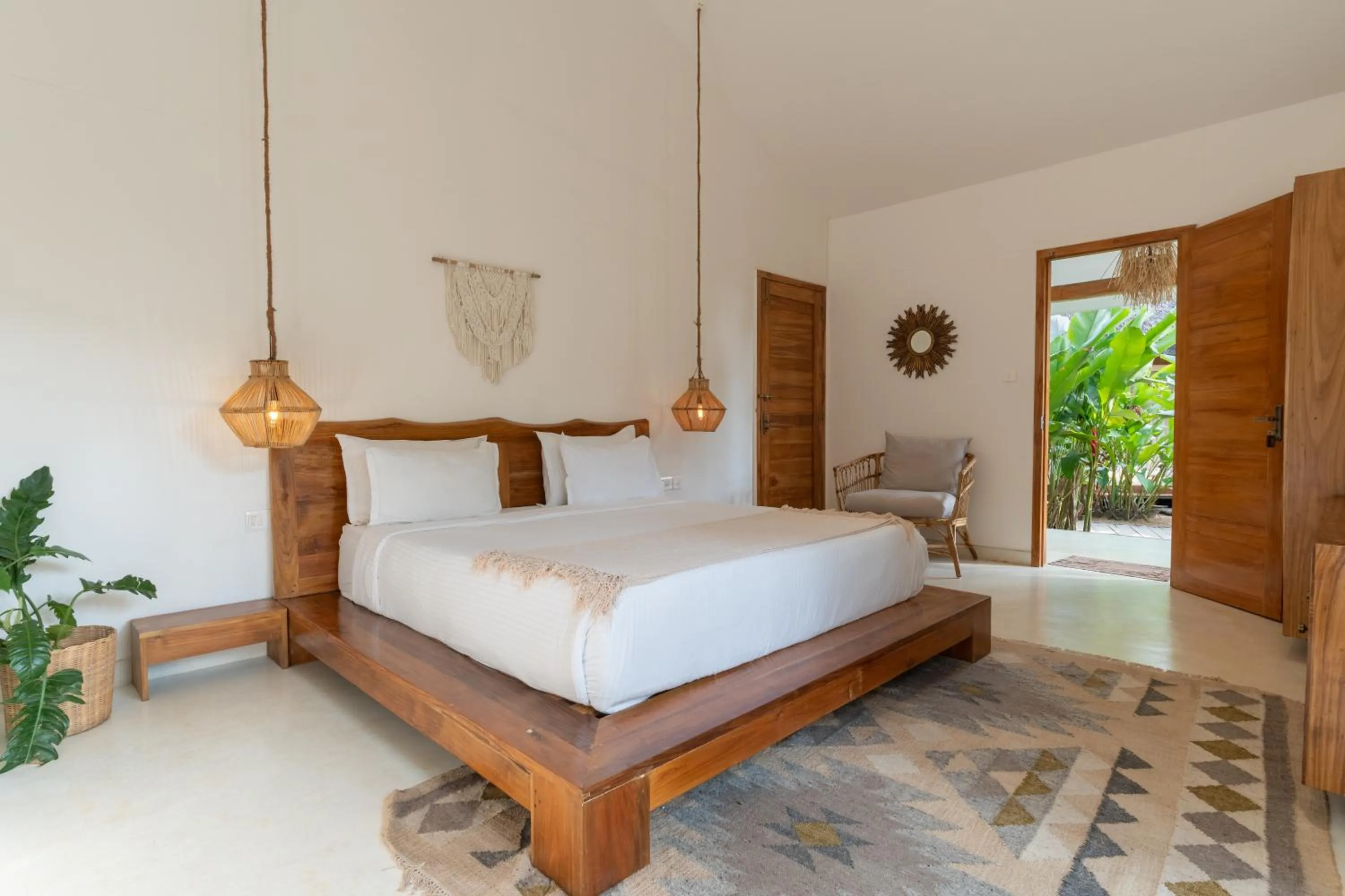 Bed in Thalassa Beach Boutique Resort