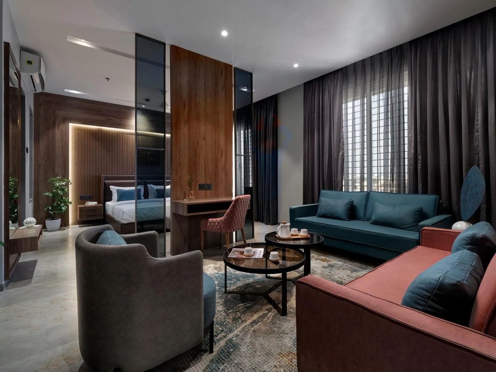 Bed in Hotel Akruti, Nanded