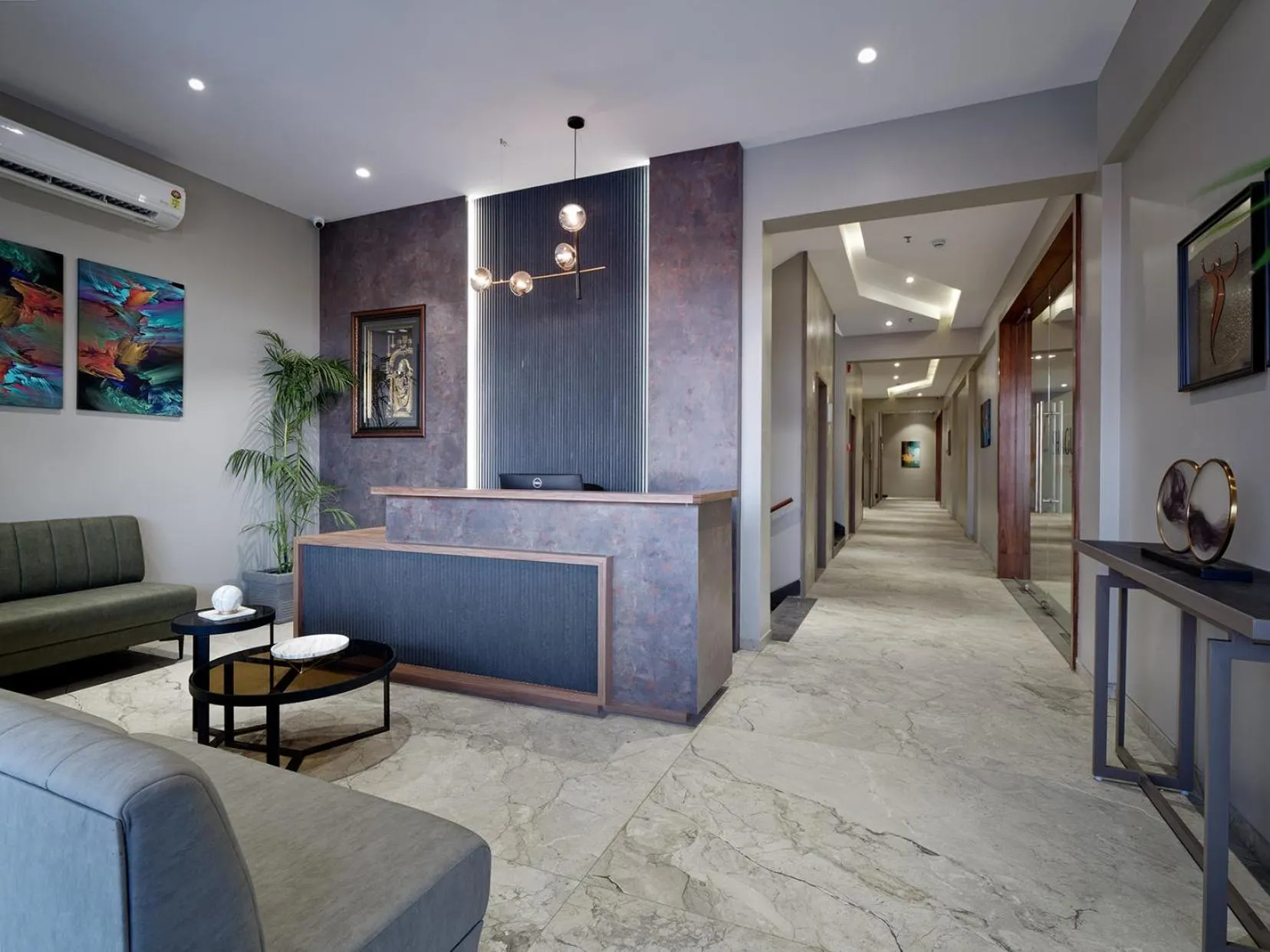 Lobby or reception in Hotel Akruti, Nanded