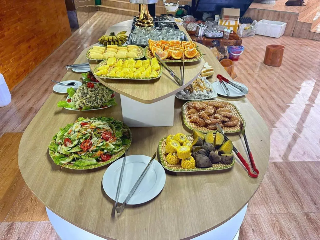 Buffet breakfast in Plum Homestay Đồng Văn