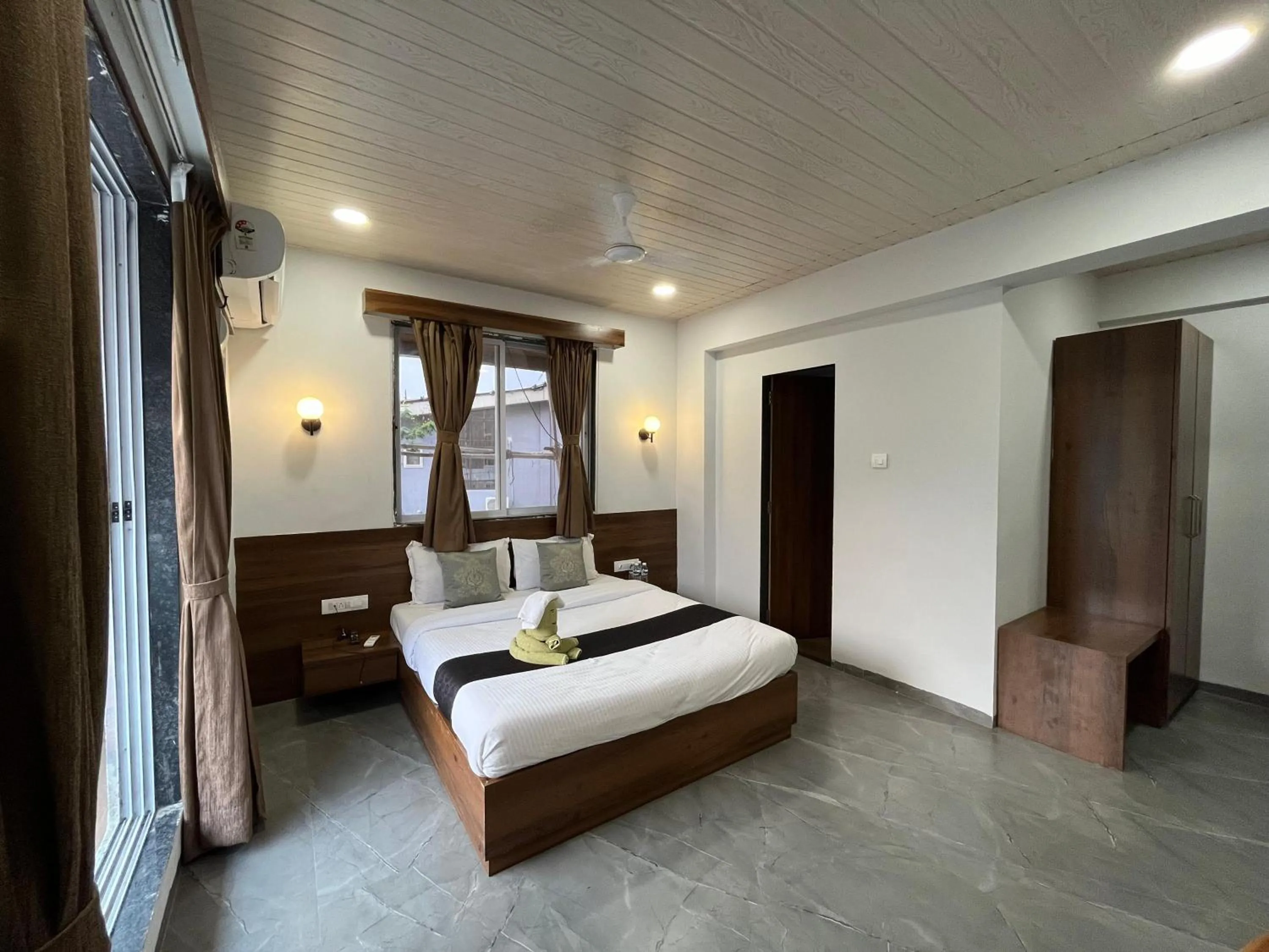 Photo of the whole room, Bed in HillRock Resort & Villas, Neral-Karjat