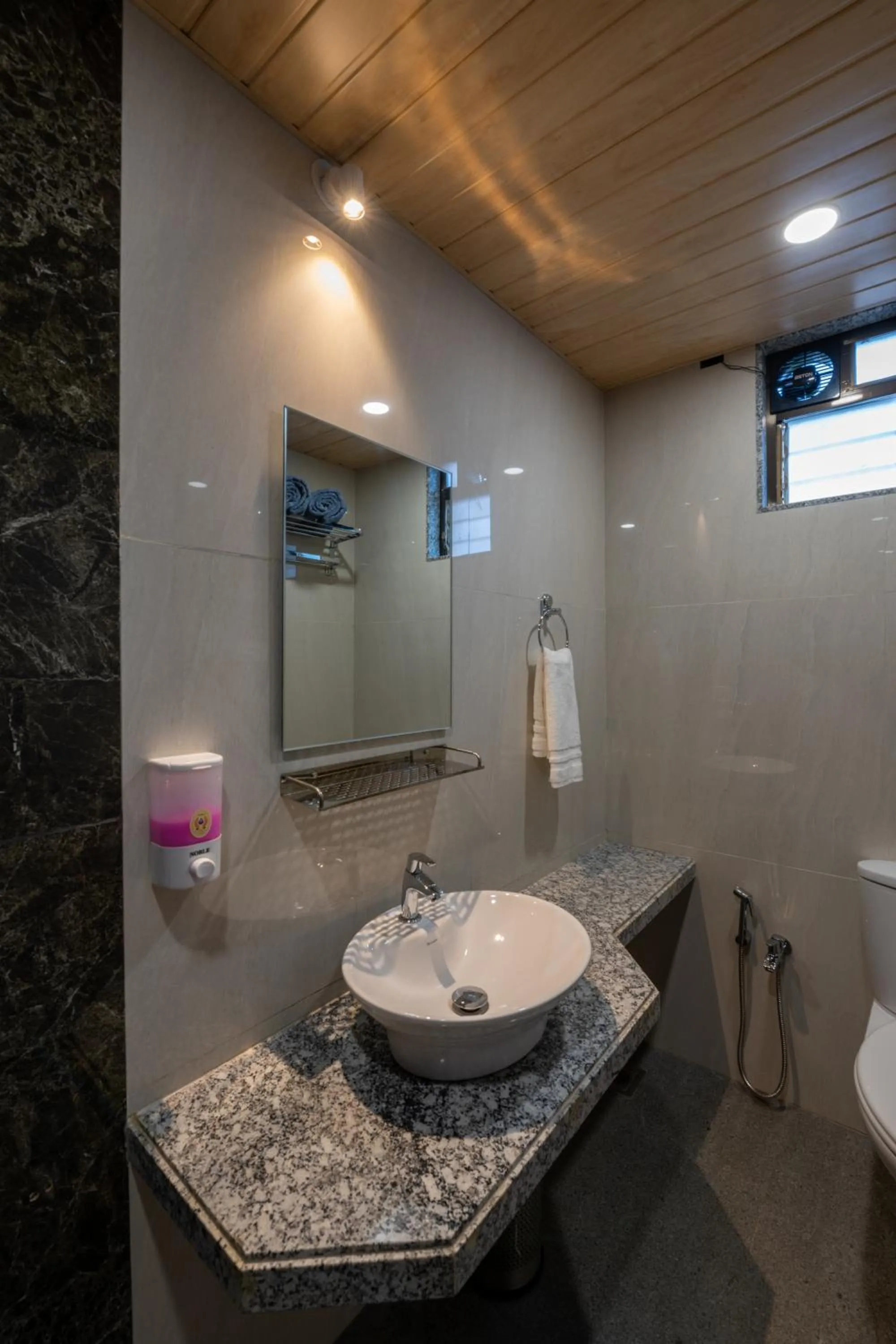 Bathroom in HillRock Resort & Villas, Neral-Karjat
