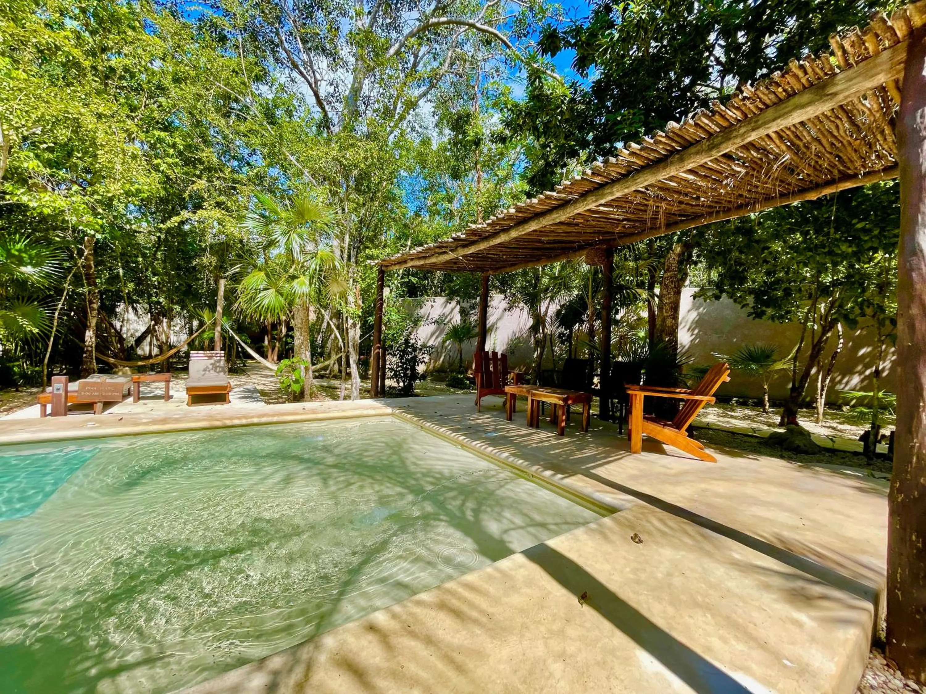 Pool view in Aldea Xaan Ha Tulum