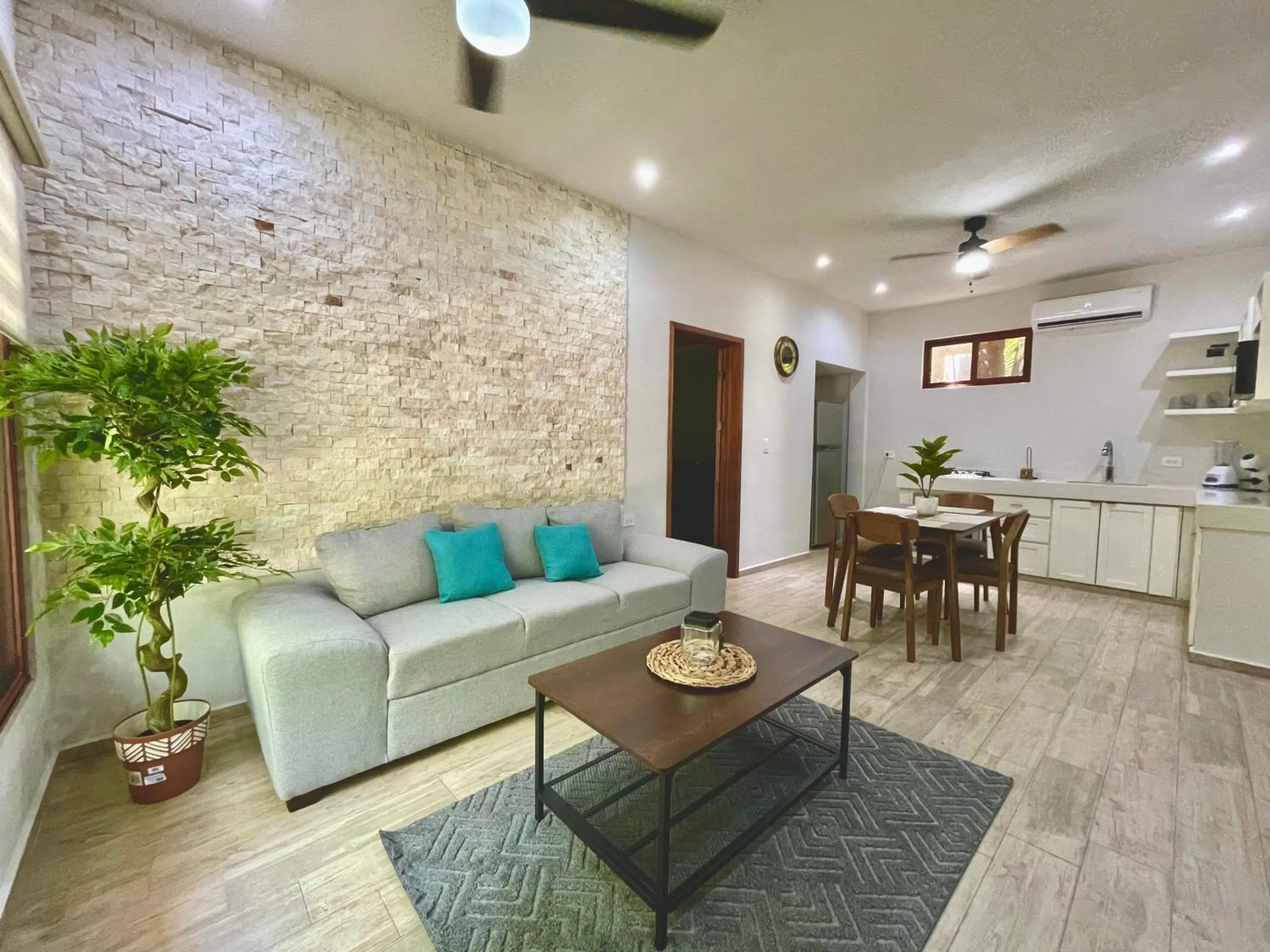 Kitchen or kitchenette in Aldea Xaan Ha Tulum