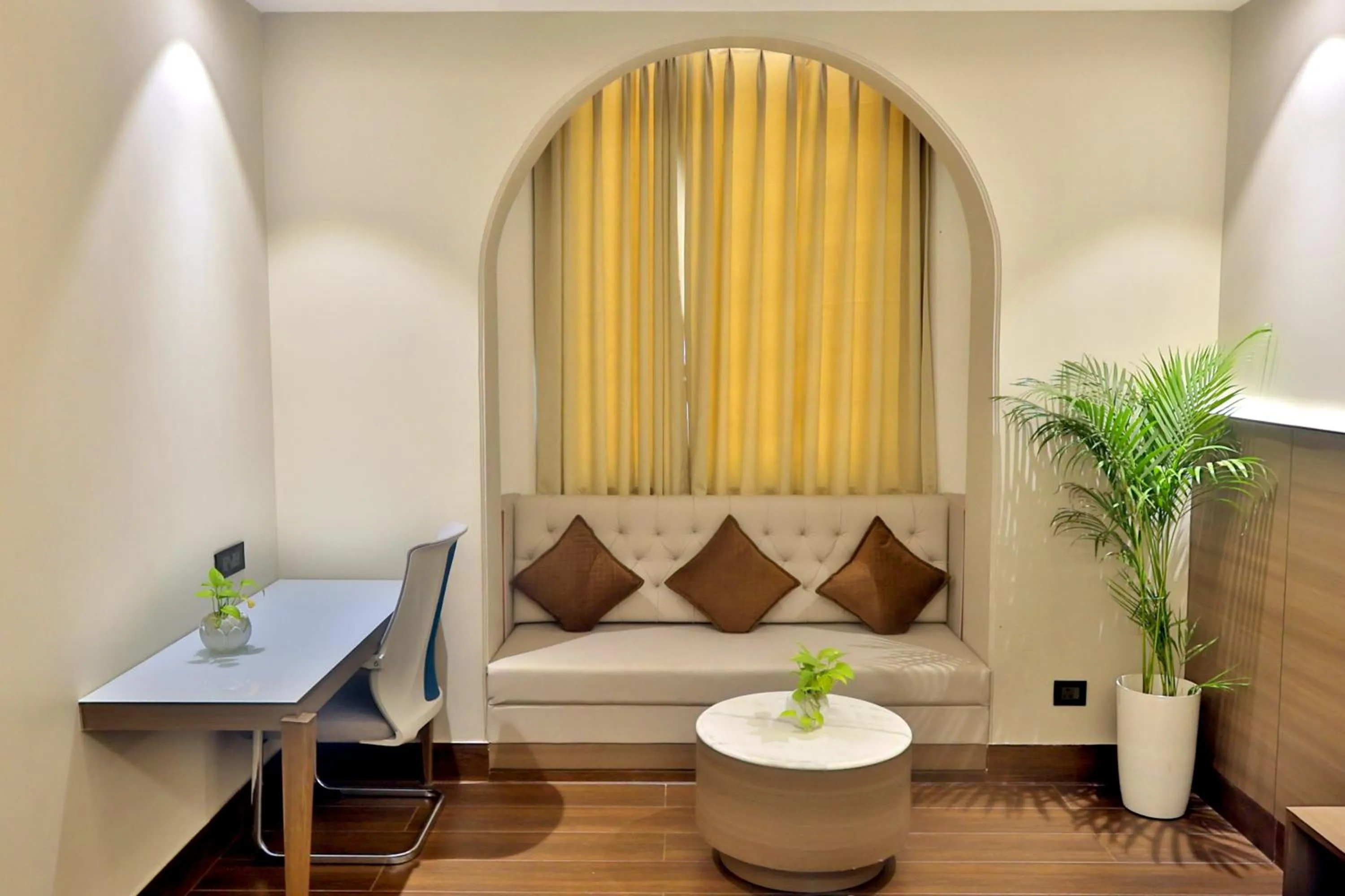 Seating area in Hotel Kant Palace