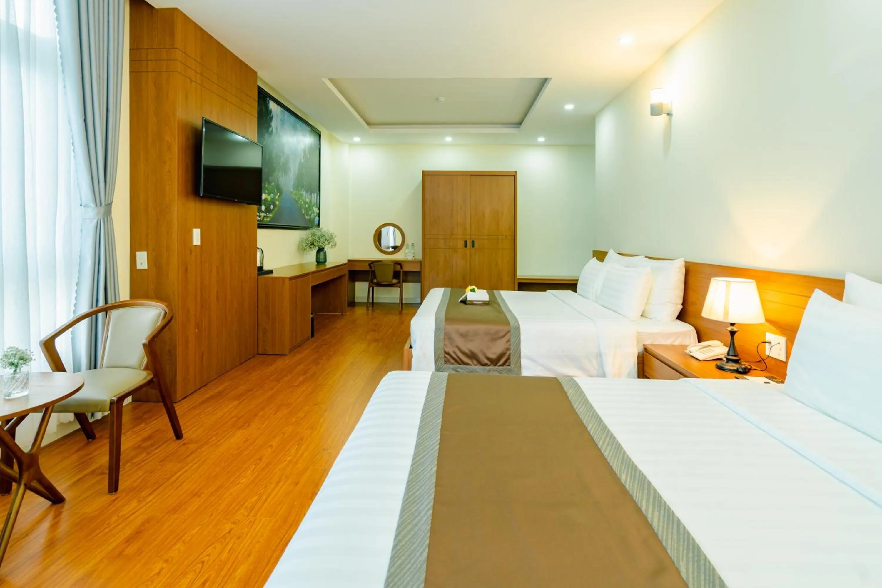 Bed in Bombo DaLat Hotel