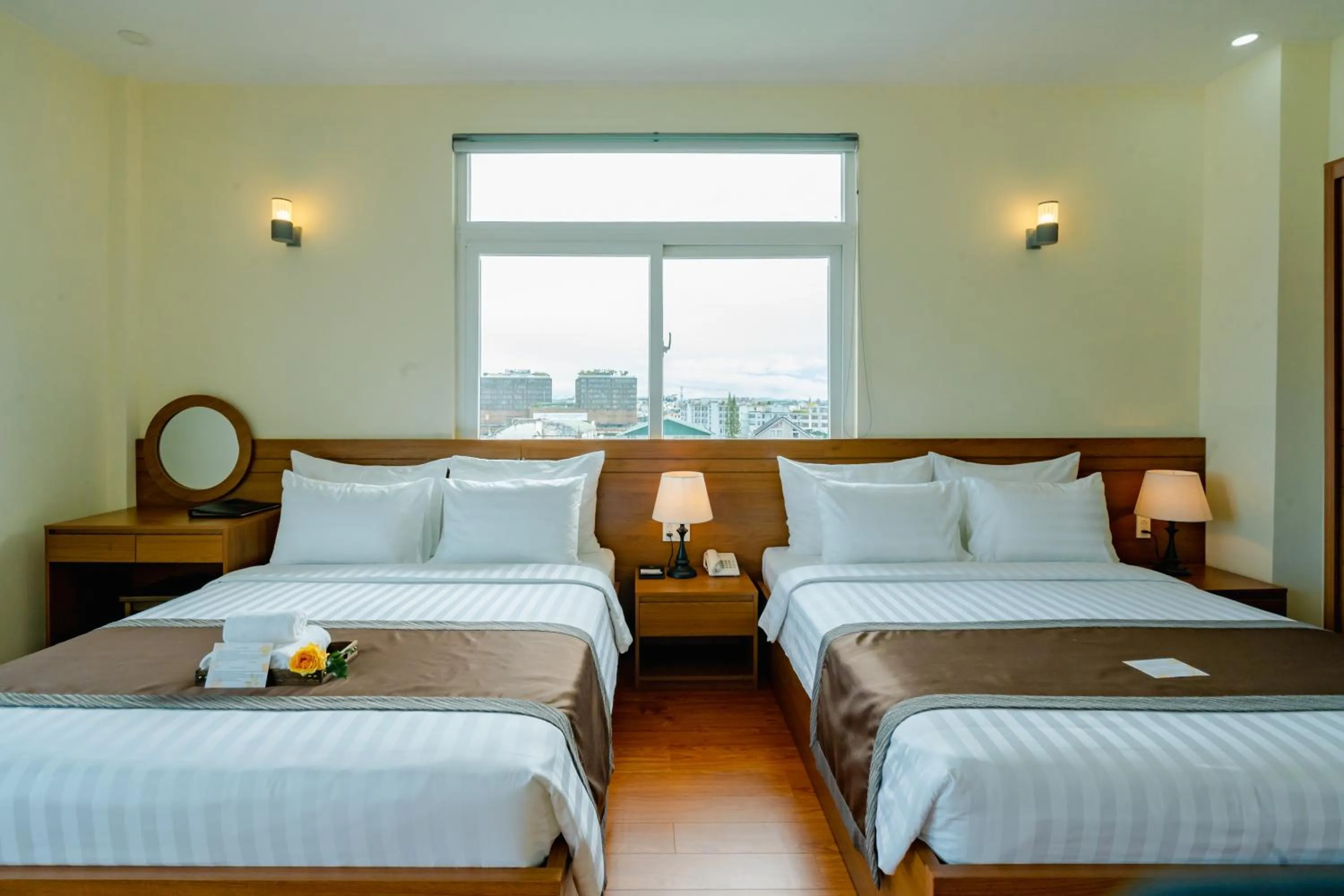 Bed in Bombo DaLat Hotel