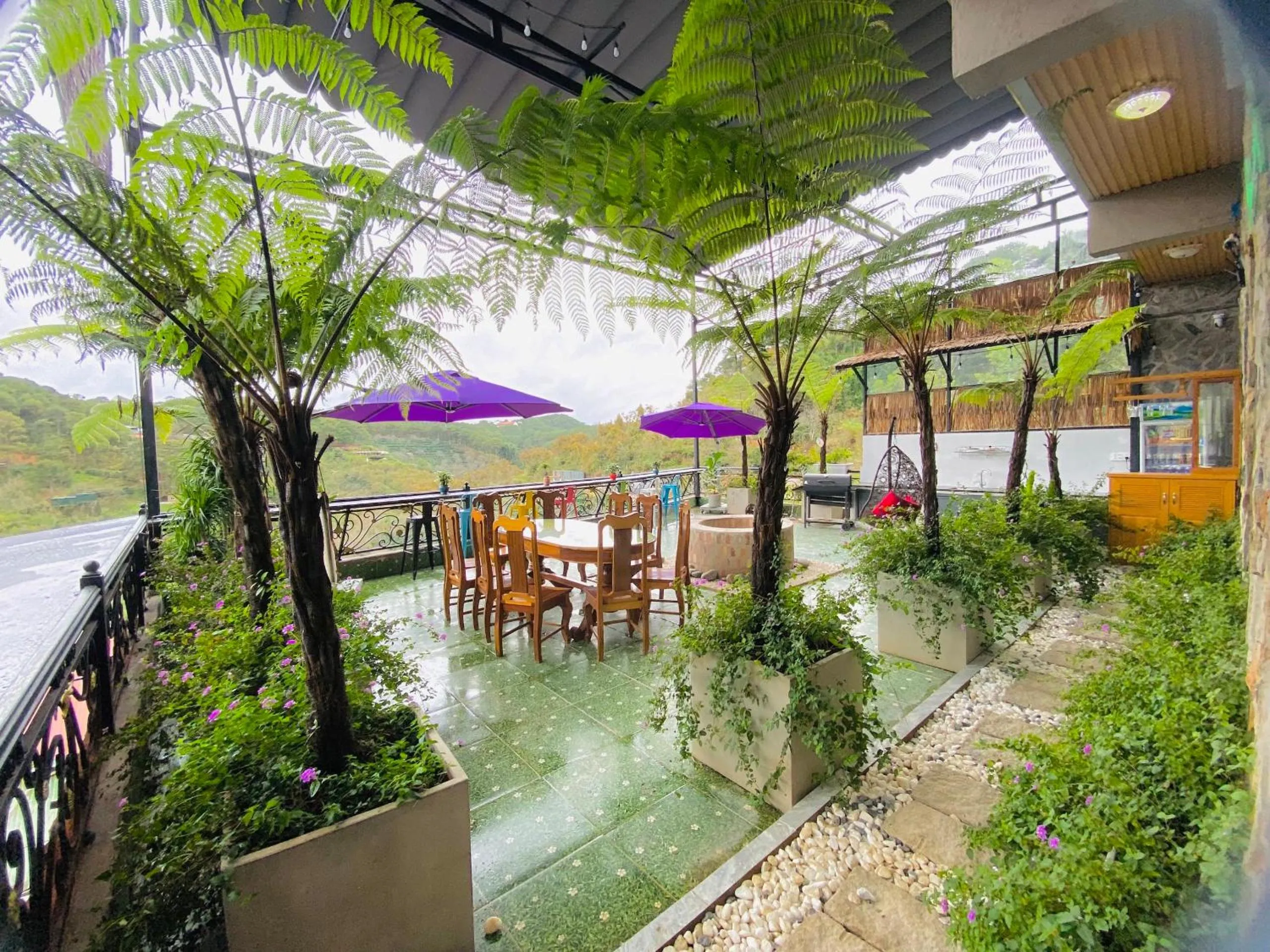 Patio in Pine Forest House Dalat