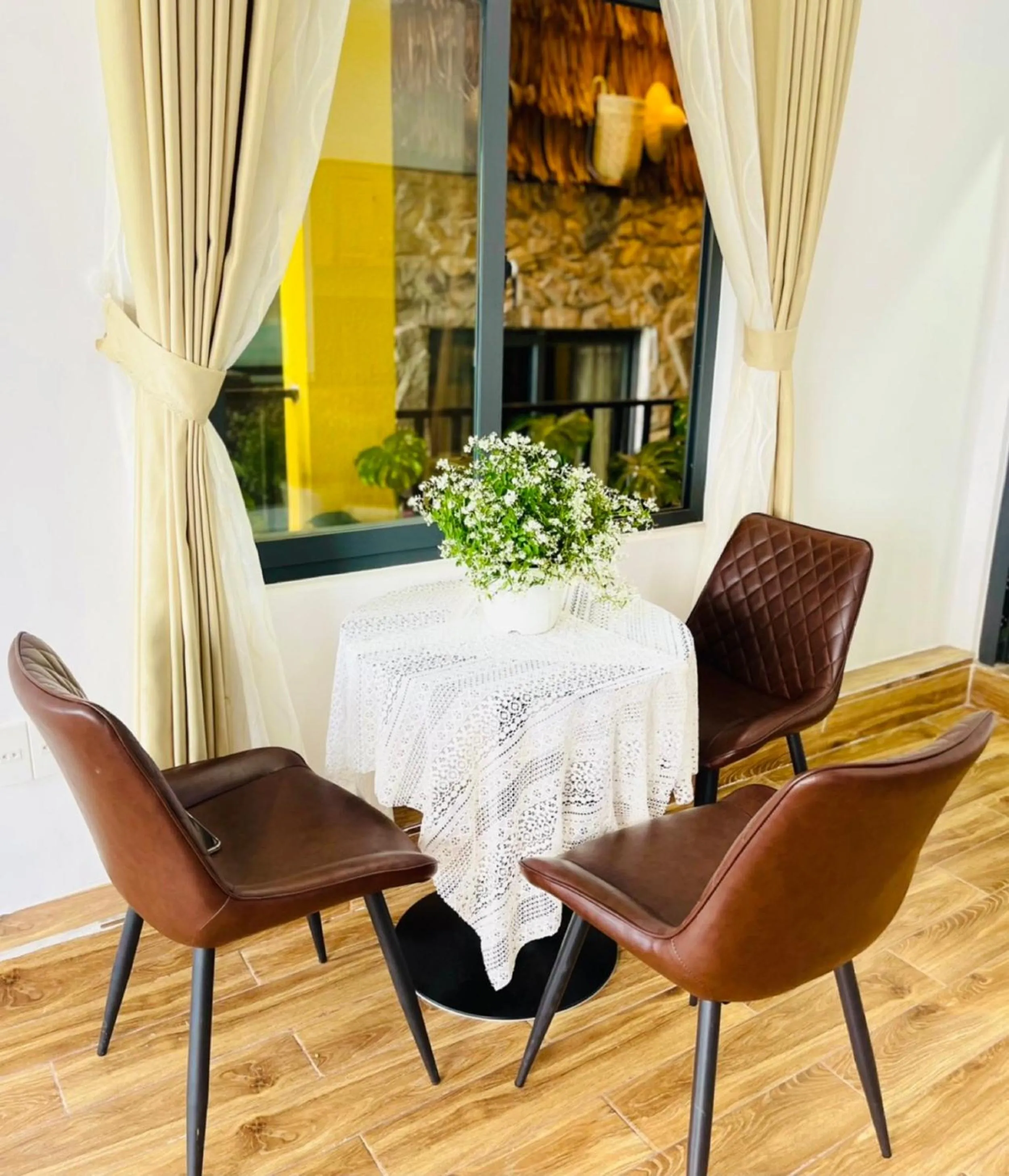 Seating area in Pine Forest House Dalat