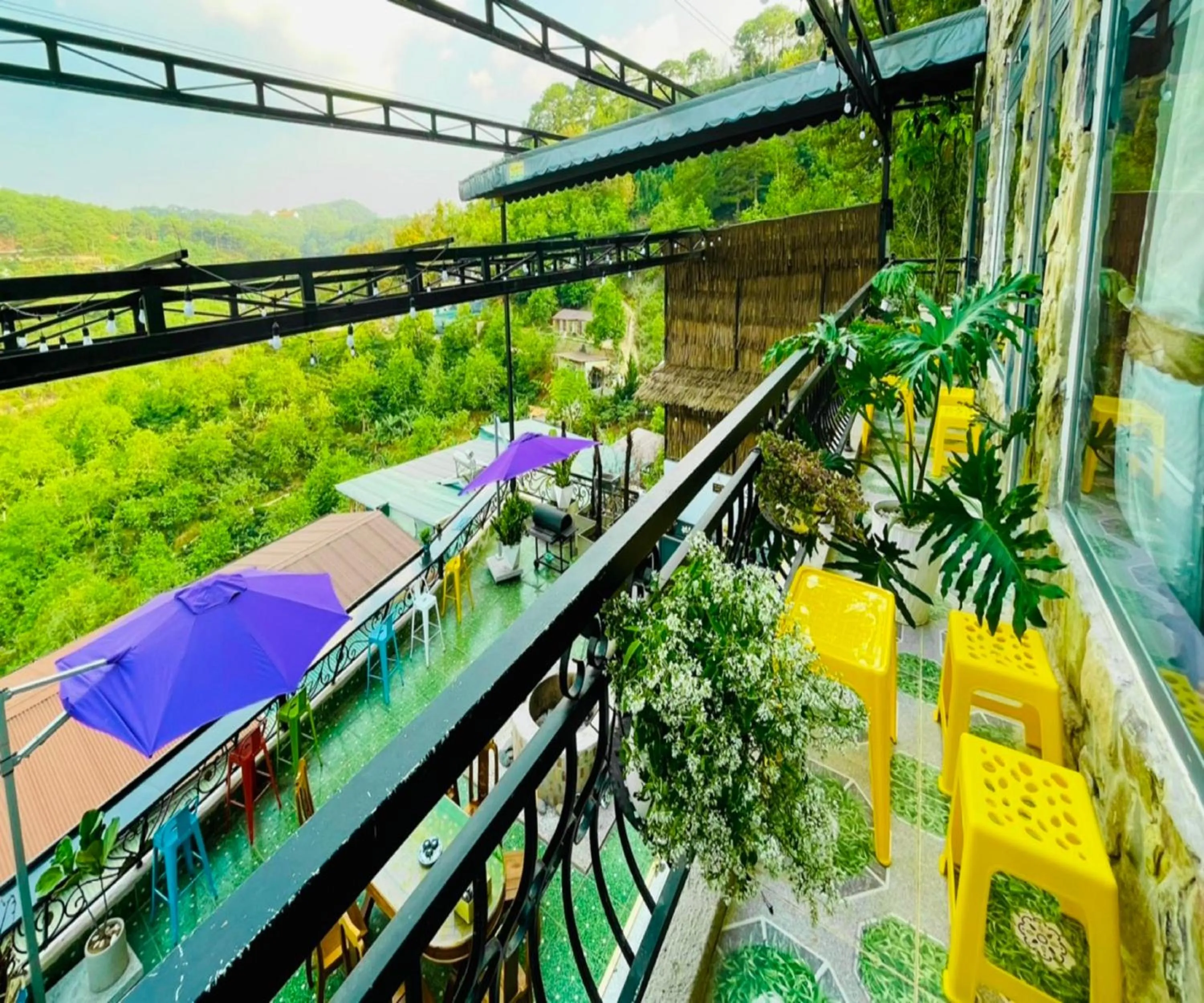 Balcony/Terrace in Pine Forest House Dalat