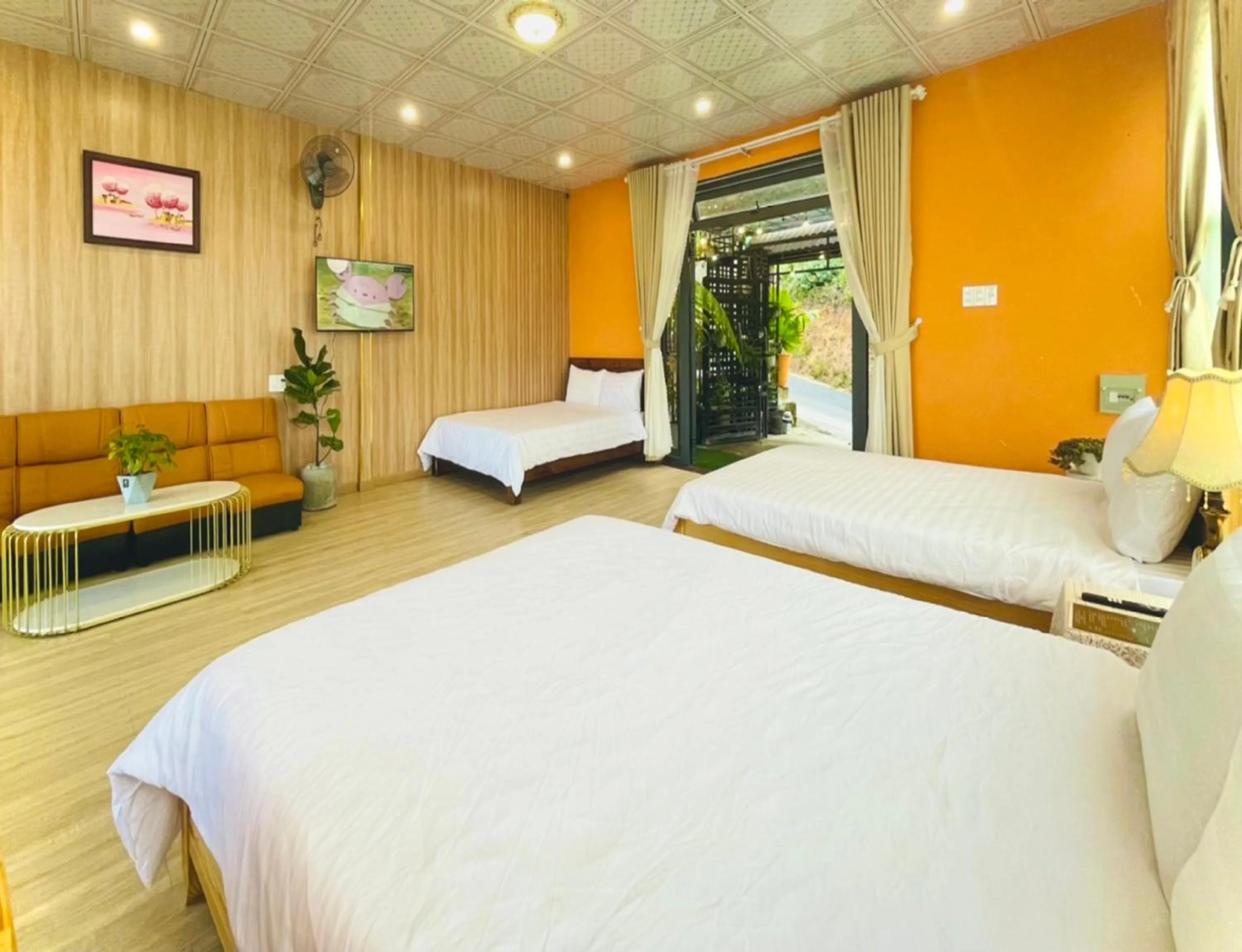 Bed in Pine Forest House Dalat